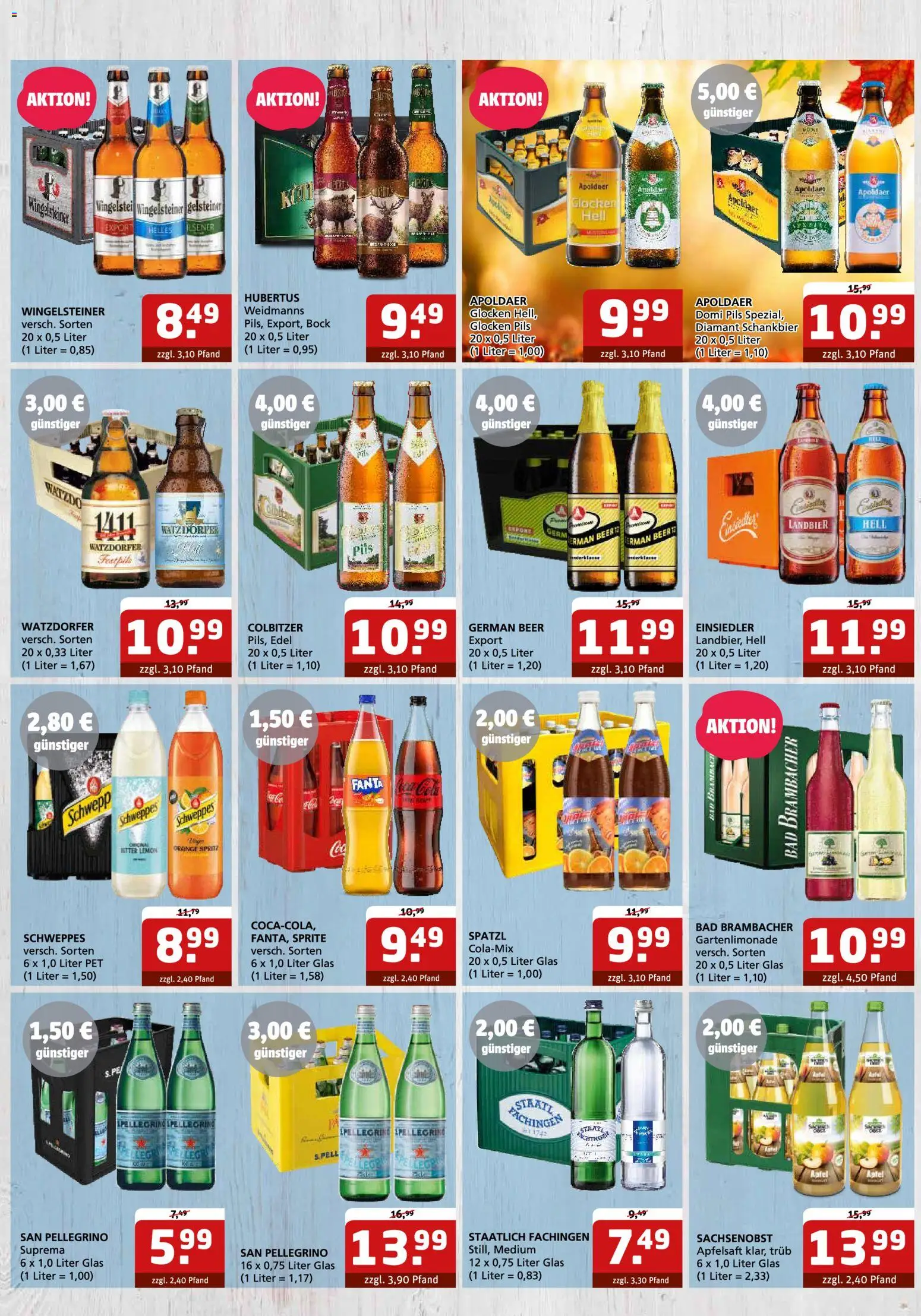 Getränke Quelle Prospekt – gültig ab 27.10.2025 | Seite: 4 | Produkte: Fanta, Bad, Pils, Apfelsaft