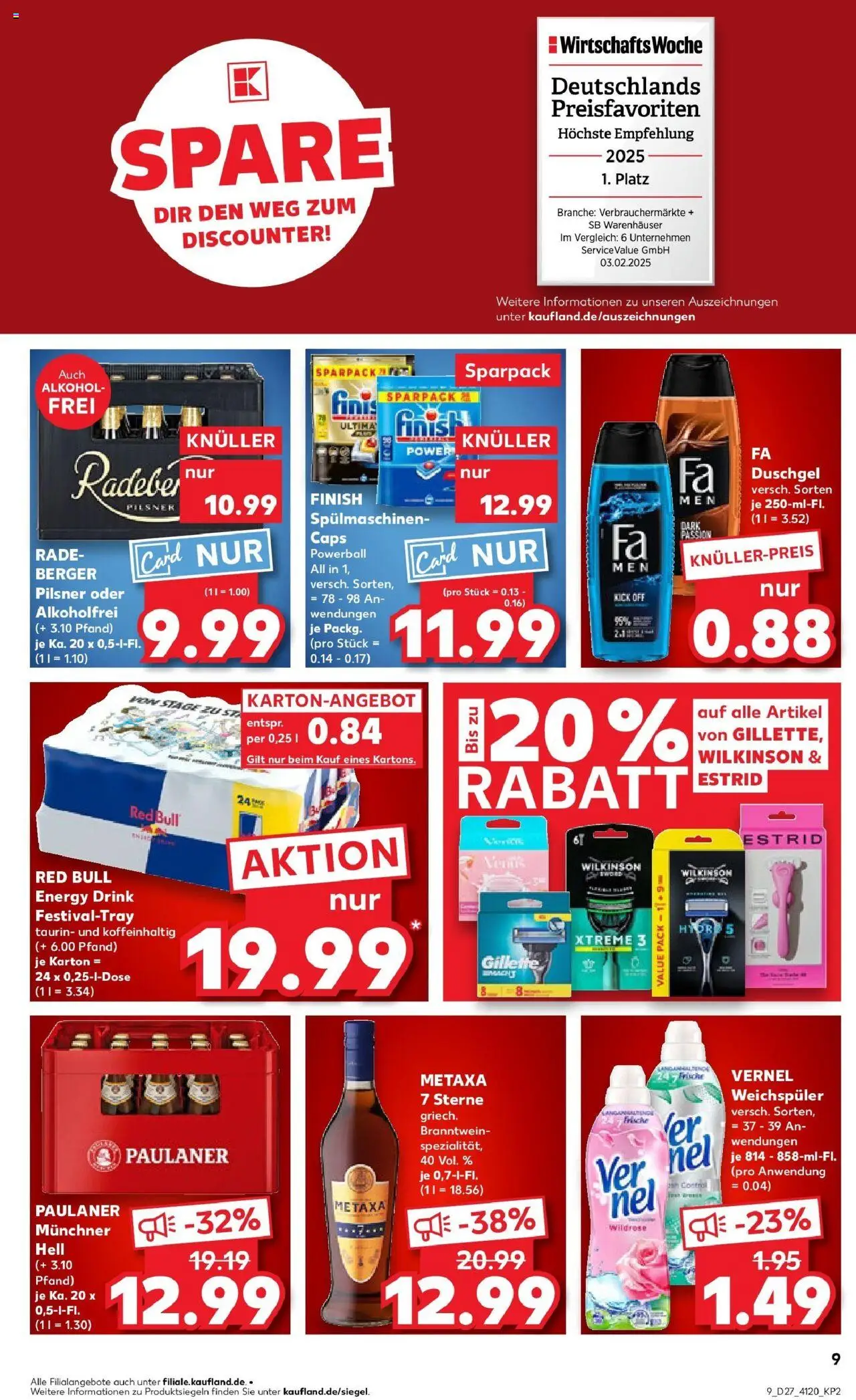 Kaufland prospekt Bernburg (Saale)	 - gültig ab dem 06.07.2025 | Seite: 24 | Produkte: Red bull, Duschgel, Radeberger pilsner, Paulaner