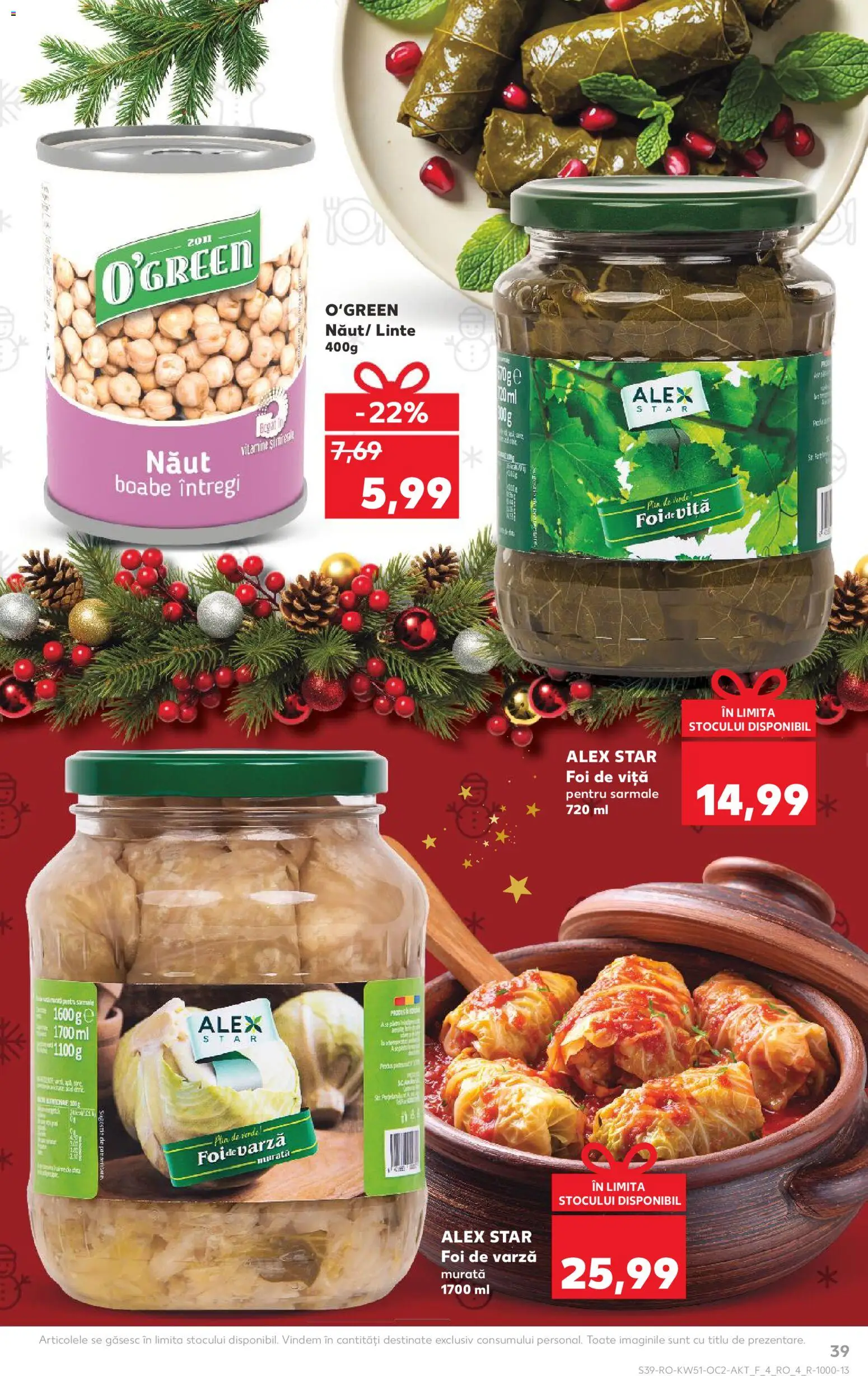 Kaufland RO akciós ujság - amely érvényes a következő dátumtól: 17.12.2025 | Oldal: 39