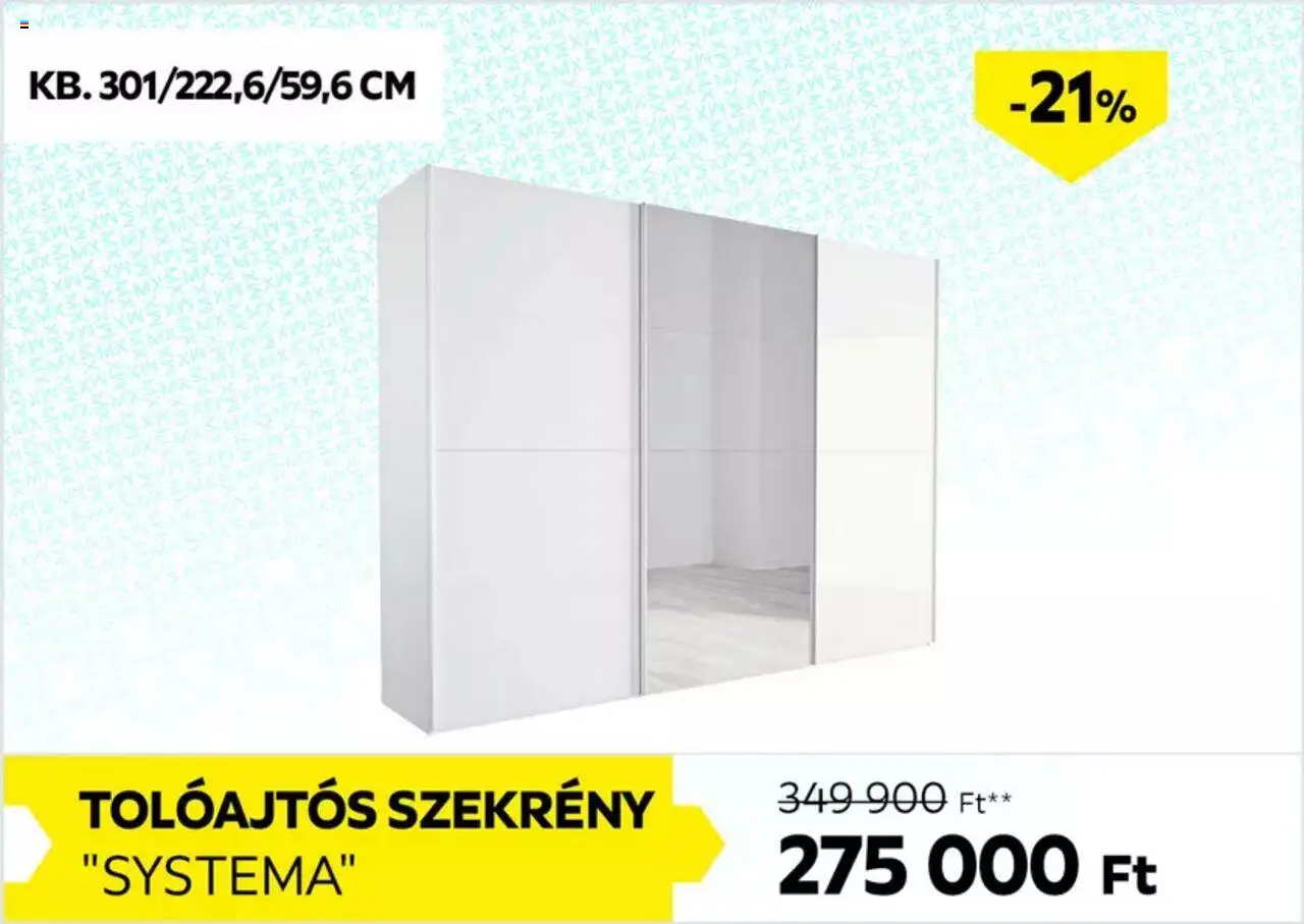 Möbelix akciós ujság - amely érvényes a következő dátumtól: 18.09.2025 | Oldal: 2 | Termékek: Szekrény
