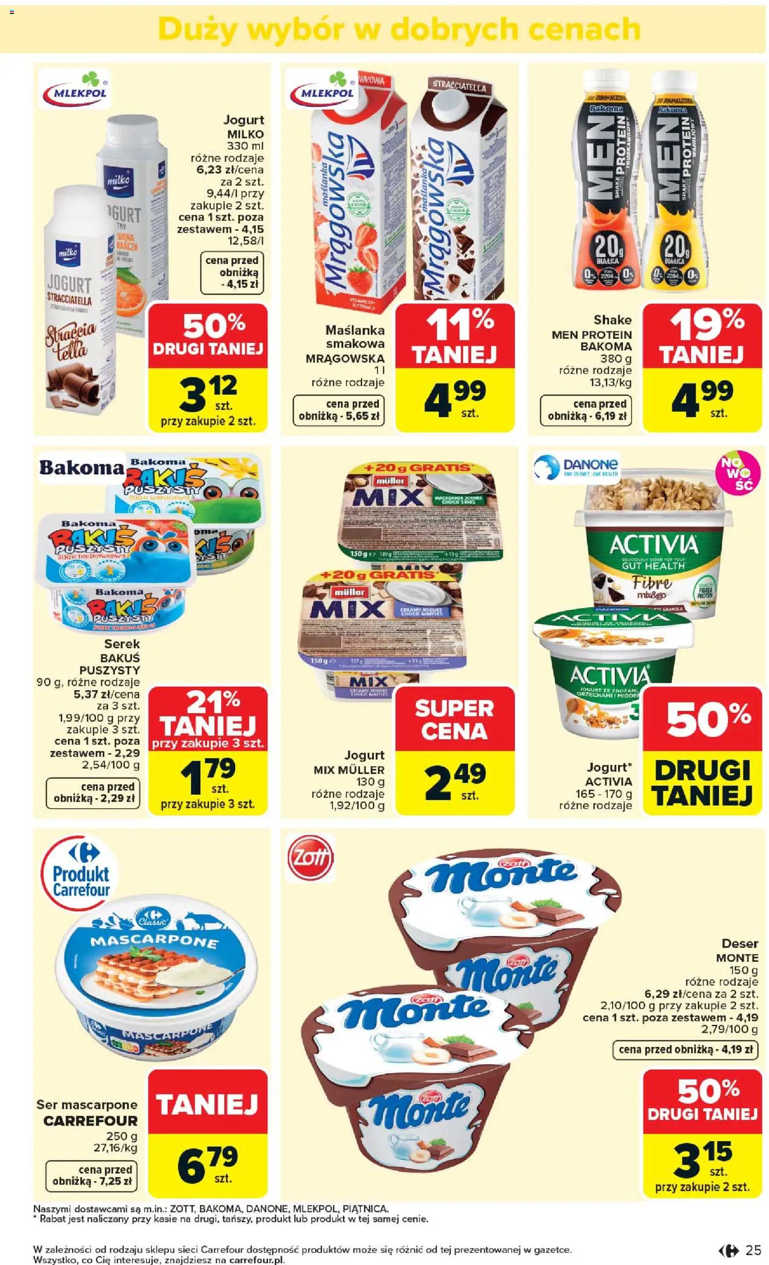Carrefour gazetka od 20.04.2026 | Strona: 27 | Produkty: Serek, Ser, Jogurt, Ser mascarpone