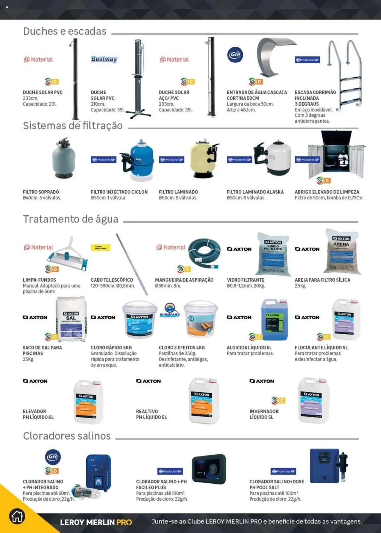 Leroy Merlin Catálogo │ válido de 18.11.2024 | Página: 116 | Produtos: Agua, Piscina, Escada, Mangueira