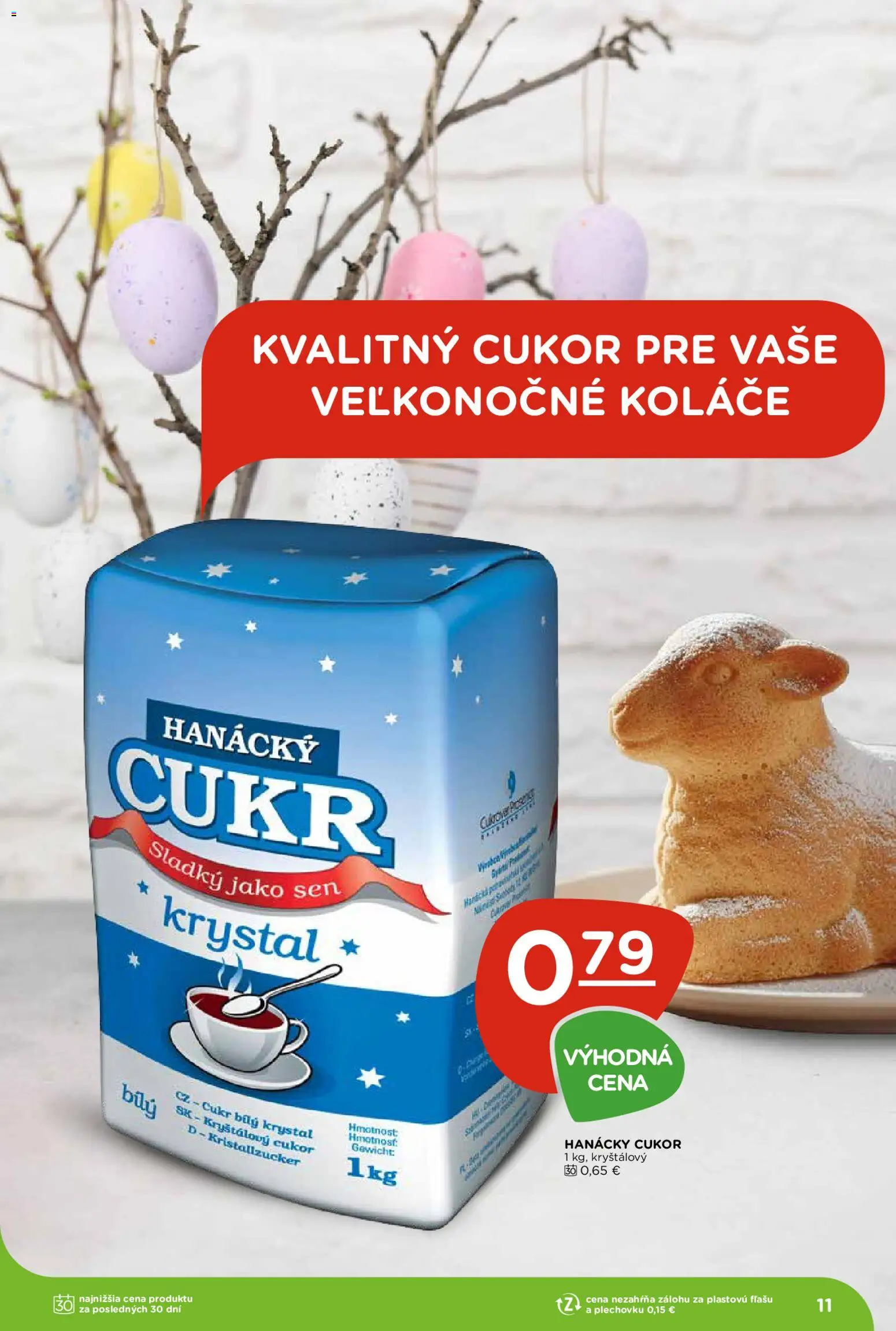 Nové Terno akcie – leták je platný od 26.03.2026 | Strana: 11 | Produkty: Kryštálový cukor, Cukor