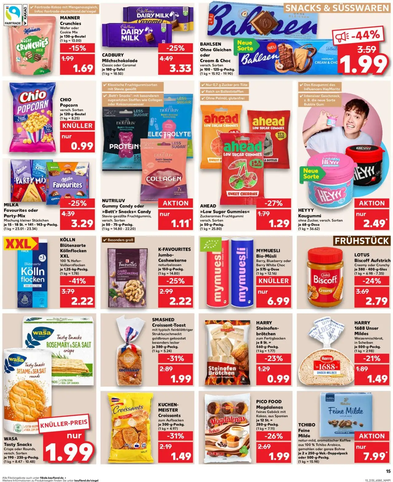 Kaufland prospekt Hamburg	 - gültig ab dem 28.08.2025 | Seite: 15 | Produkte: Butter, Milka, Kuchen, Flocken