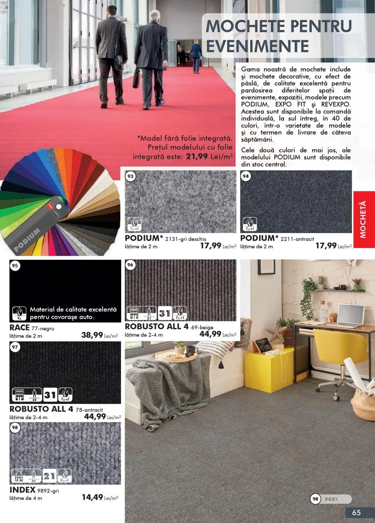 Noul catalog Diego – valabil de la 01.10.2025 | Pagină: 65 | Produse: Mochetă