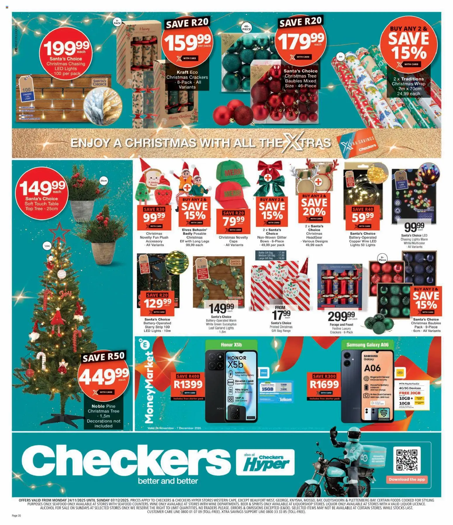 New Checkers catalogue – valid from 24.11.2025 | Page: 20 | Products: Gift bag, Bag, Table, Battery
