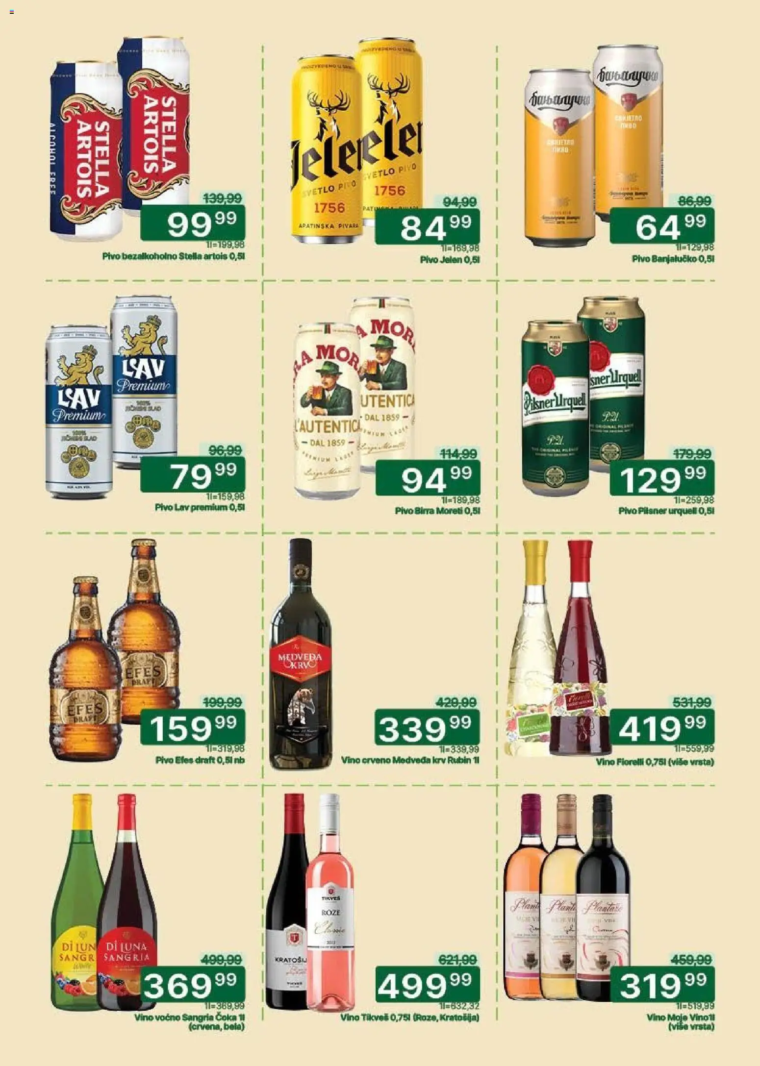 Univerexport katalog - važi od 02.02.2026 | Strana: 23 | Proizvode: Stella Artois, Vino, Pivo