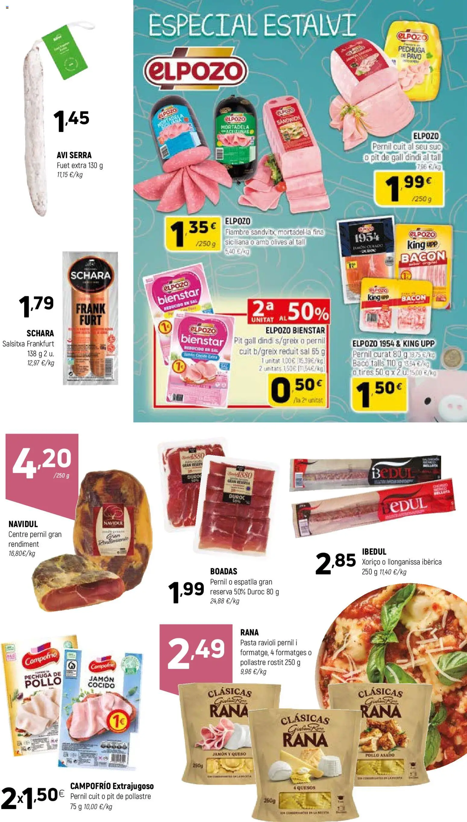 Coviran - Barcelona │ válido desde el 27.01.2026 | Página: 4 | Productos: Jamón, Jamón cocido, Pasta, Mortadela