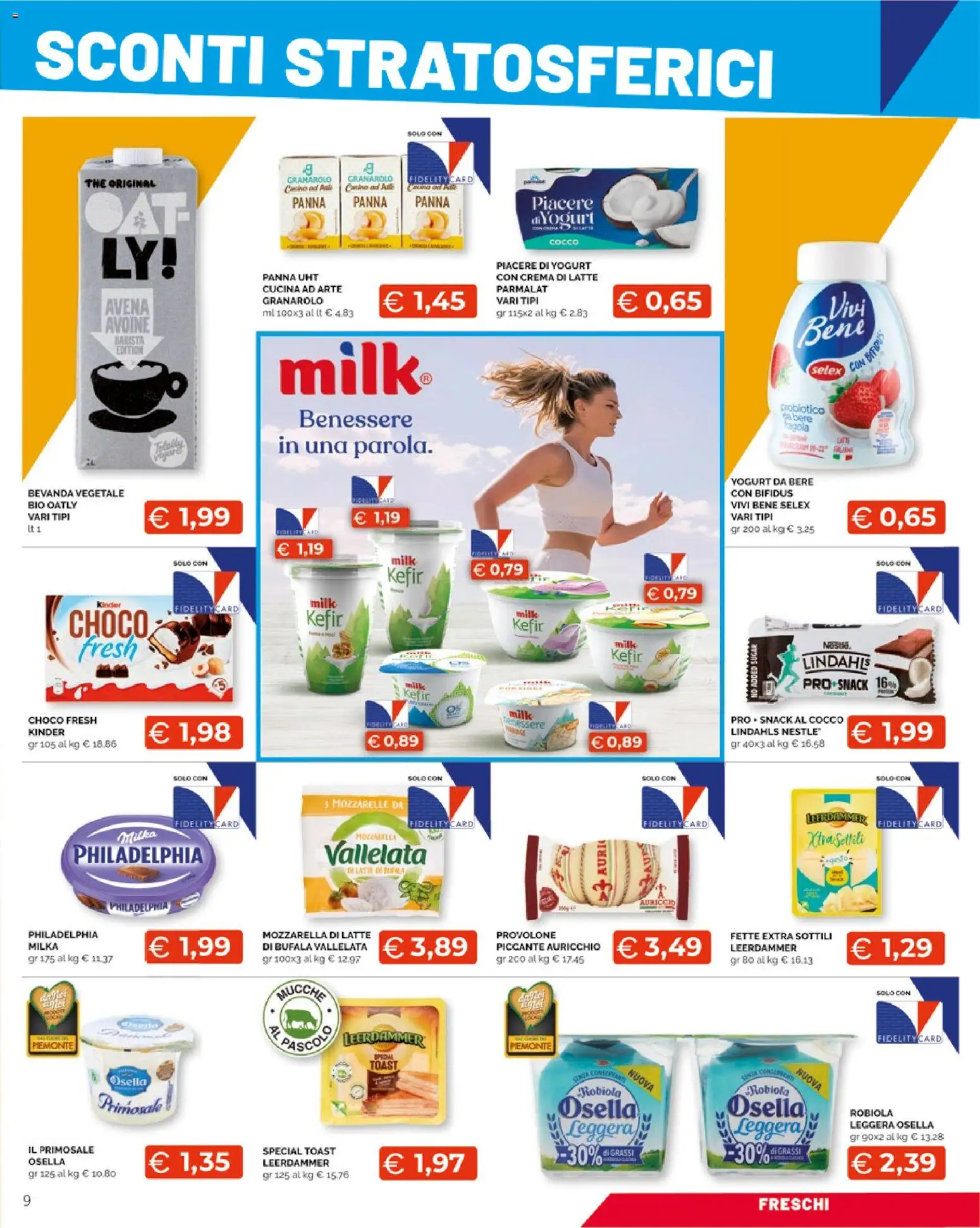 Volantino Mercatò del 10.11.2025 | Pagina: 9 | Prodotti: Provolone, Panna, The, Robiola