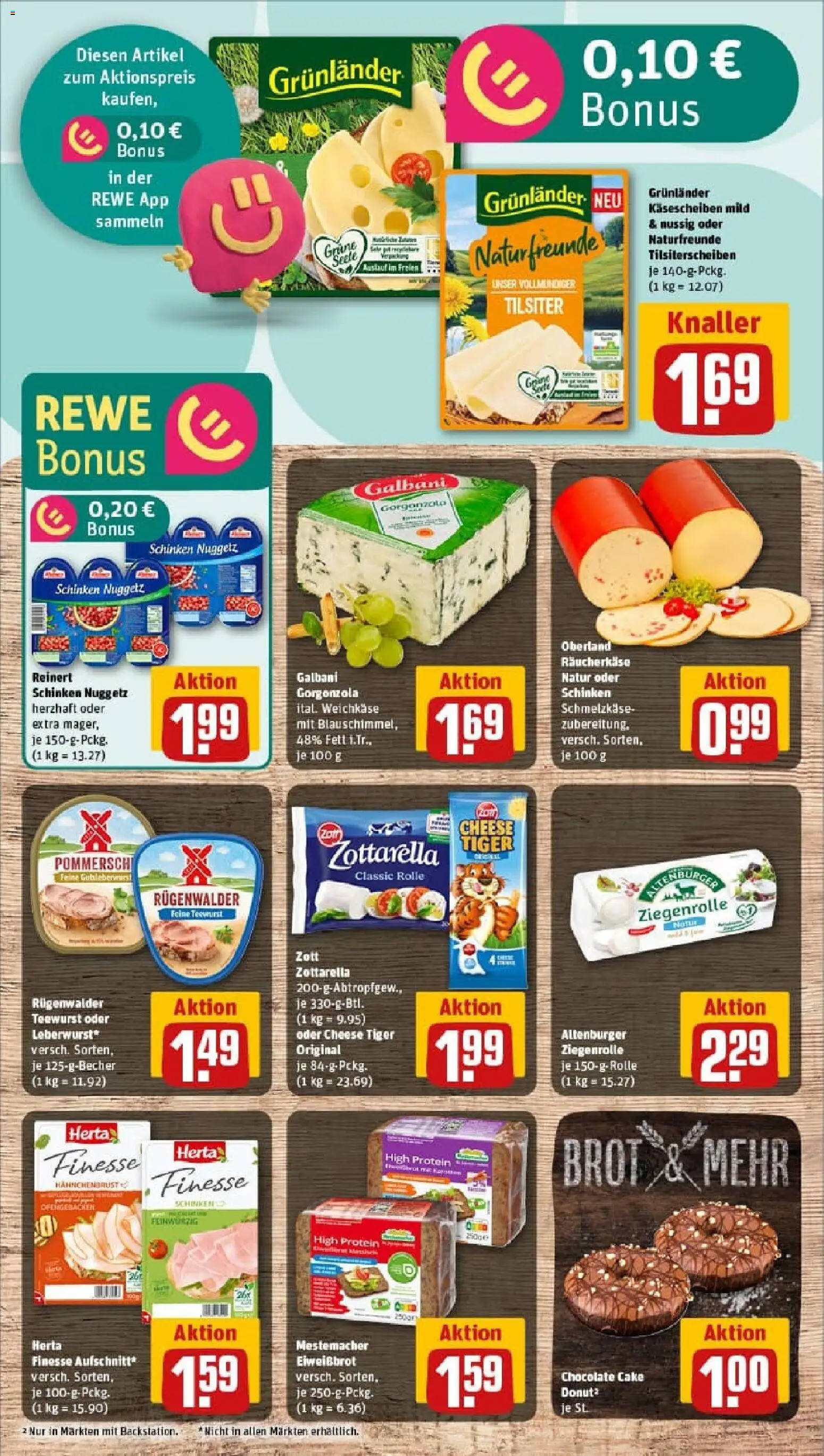 Rewe prospekt München / Altstadt-Lehel	 – gültig ab 26.10.2025 | Seite: 11 | Produkte: Grunlander, Brot, Herta finesse, Hahnchenbrust