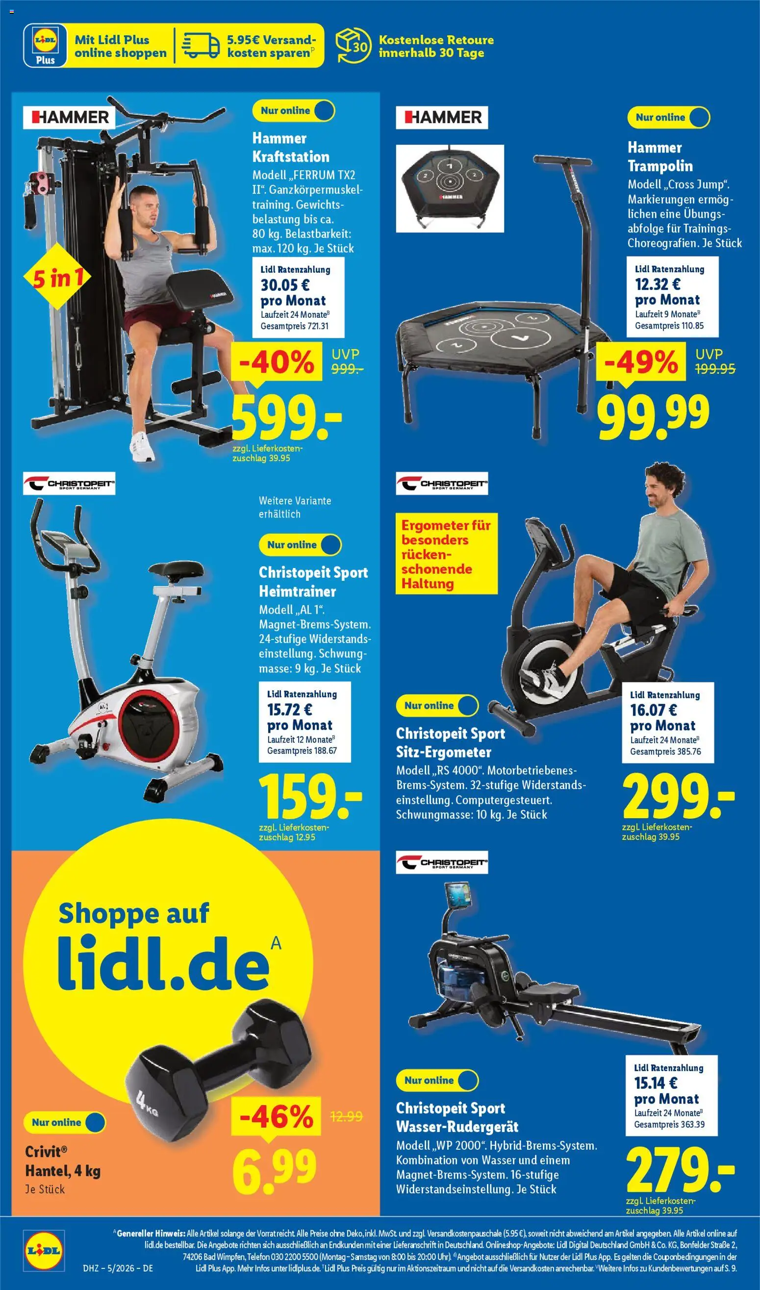 Lidl Prospekt Grimma – gültig ab 26.01.2026 | Seite: 42 | Produkte: Bad, Heimtrainer, Wasser, Telefon