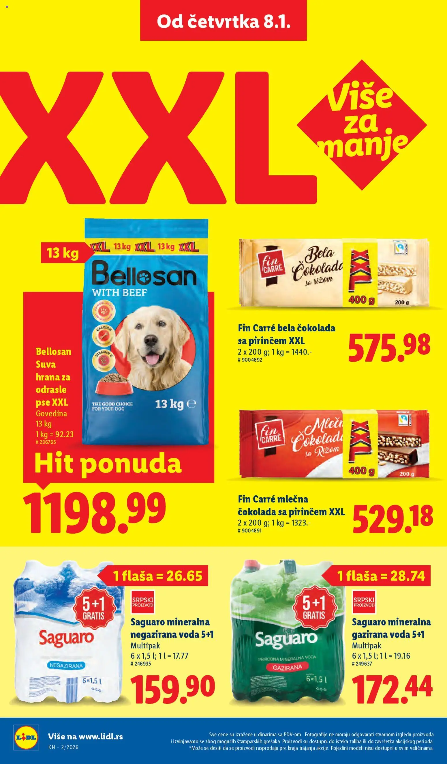 Lidl katalog - važi od 08.01.2026 | Strana: 30 | Proizvode: Govedina, Negazirana voda, Čokolada, Mlečna čokolada
