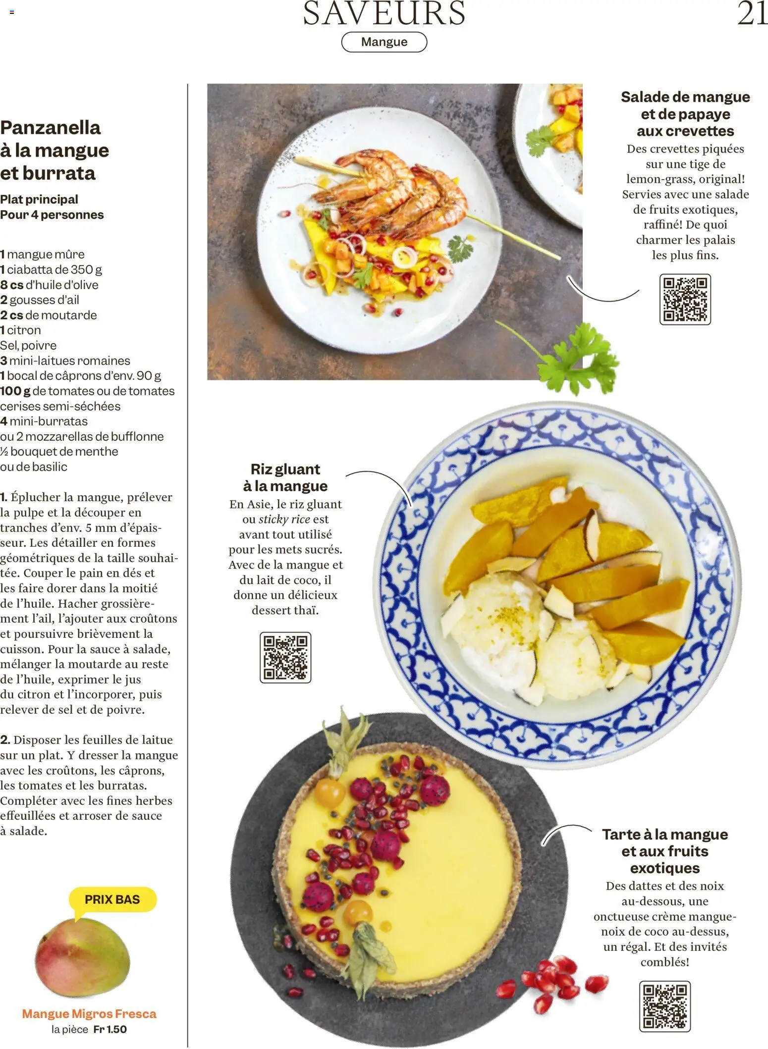 Migros Magazin FR – gültig ab 18.02.2026 | Seite: 21 | Produkte: Fennikel, Mango, Creme