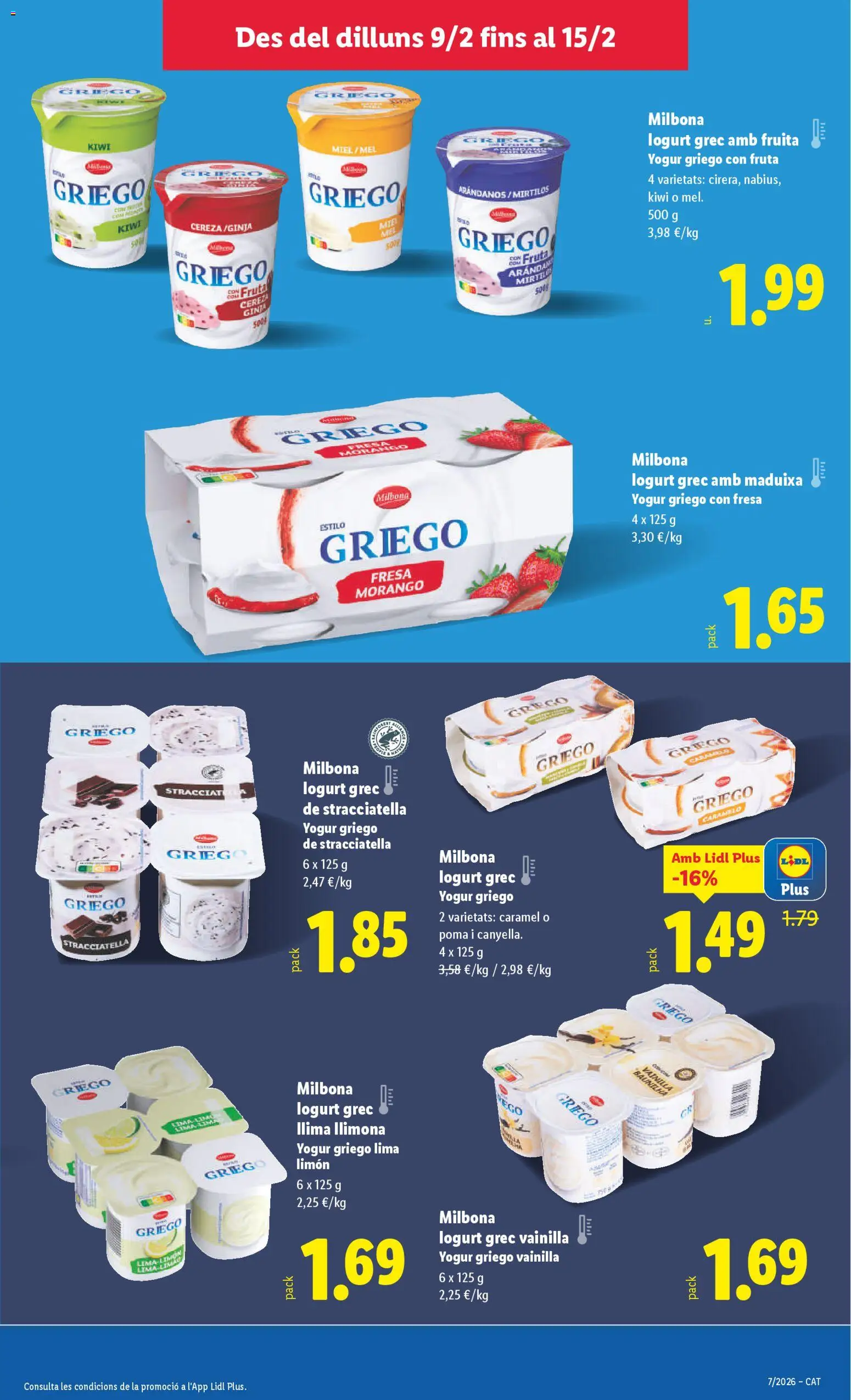 Lidl folleto │ válido desde el 09.02.2026 | Página: 9 | Productos: Ψηφιακή κάμερα, Yogur, Μαγειρική εστία, Kiwi