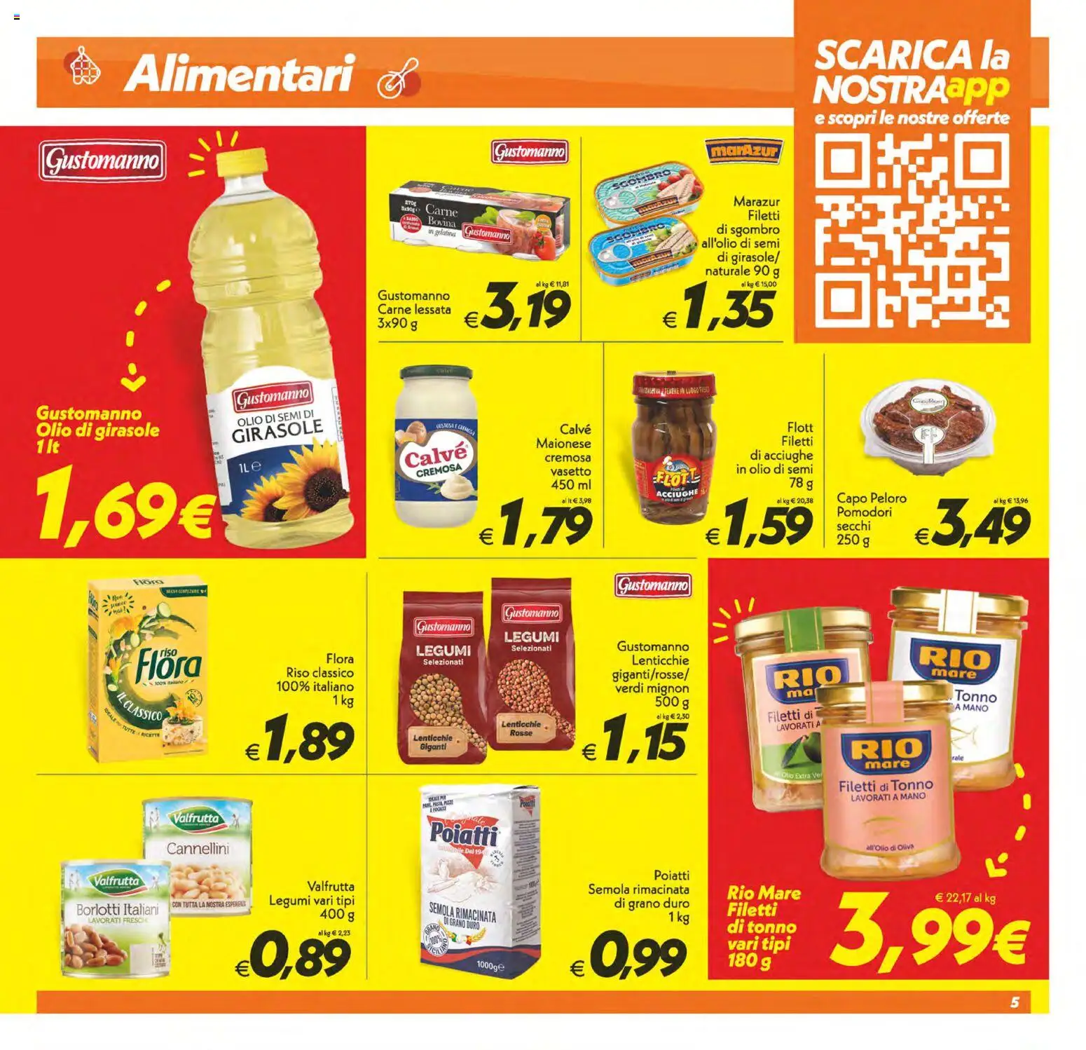 Volantino SuperConveniente del 24.02.2026 | Pagina: 5 | Prodotti: Lenticchie, Maionese, Olio, Olio di girasole