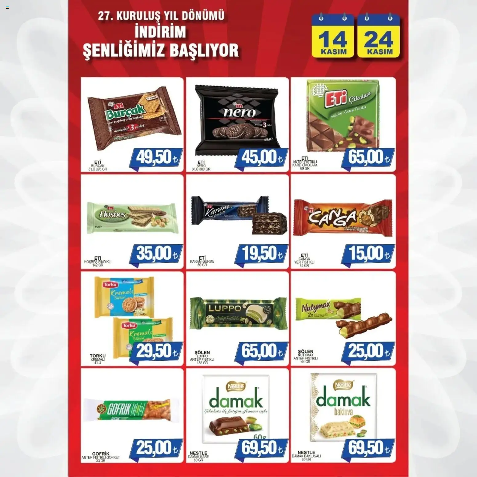 Furpa Cuma’dan Pazar’a Katalog - 14.11.2025 tarihinden itibaren geçerlidir | Sayfa: 9 | Ürünler: Askı, Gofret, Çikolata