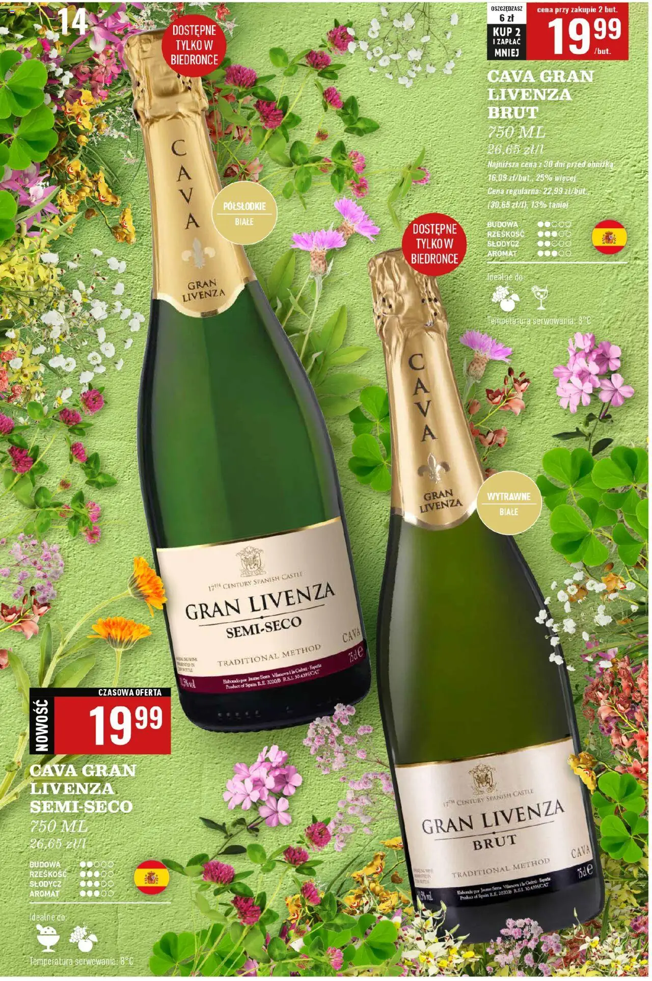 Biedronka gazetka - Czas na toast od 28.07.2025 | Strona: 16 | Produkty: Por