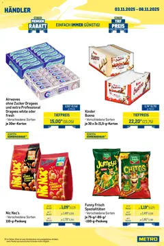 Metro Wochen-Angebote Händler ab 03.11.2025 gültig | Seite: 2 | Produkte: Funny frisch, Paprika, Zucker