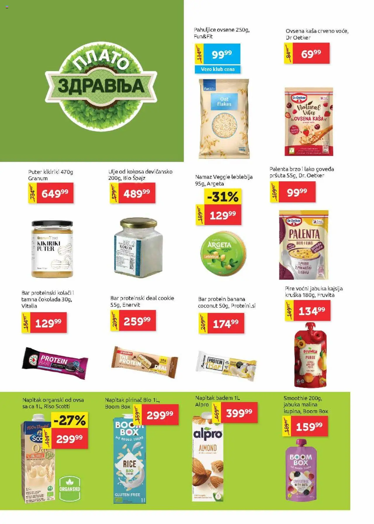 SuperVERO katalog - važi od 21.08.2025 | Strana: 12 | Proizvode: Palenta, Alpro, Dr. Oetker, Fruvita