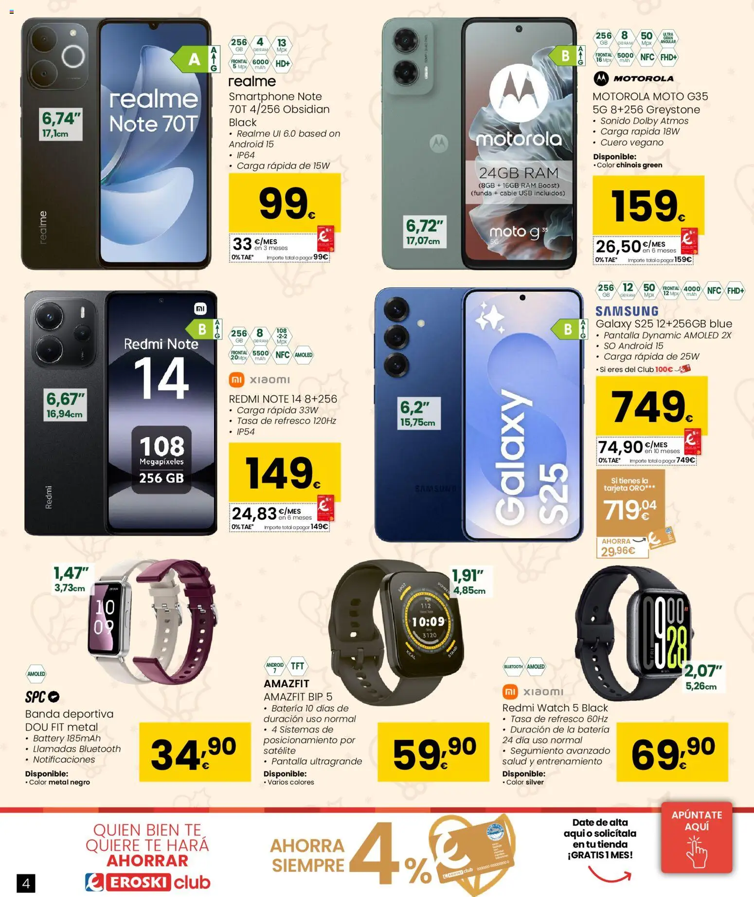 Eroski - Cyber week │ válido desde el 02.12.2025 | Página: 4 | Productos: Cable, Satélite, Funda, USB