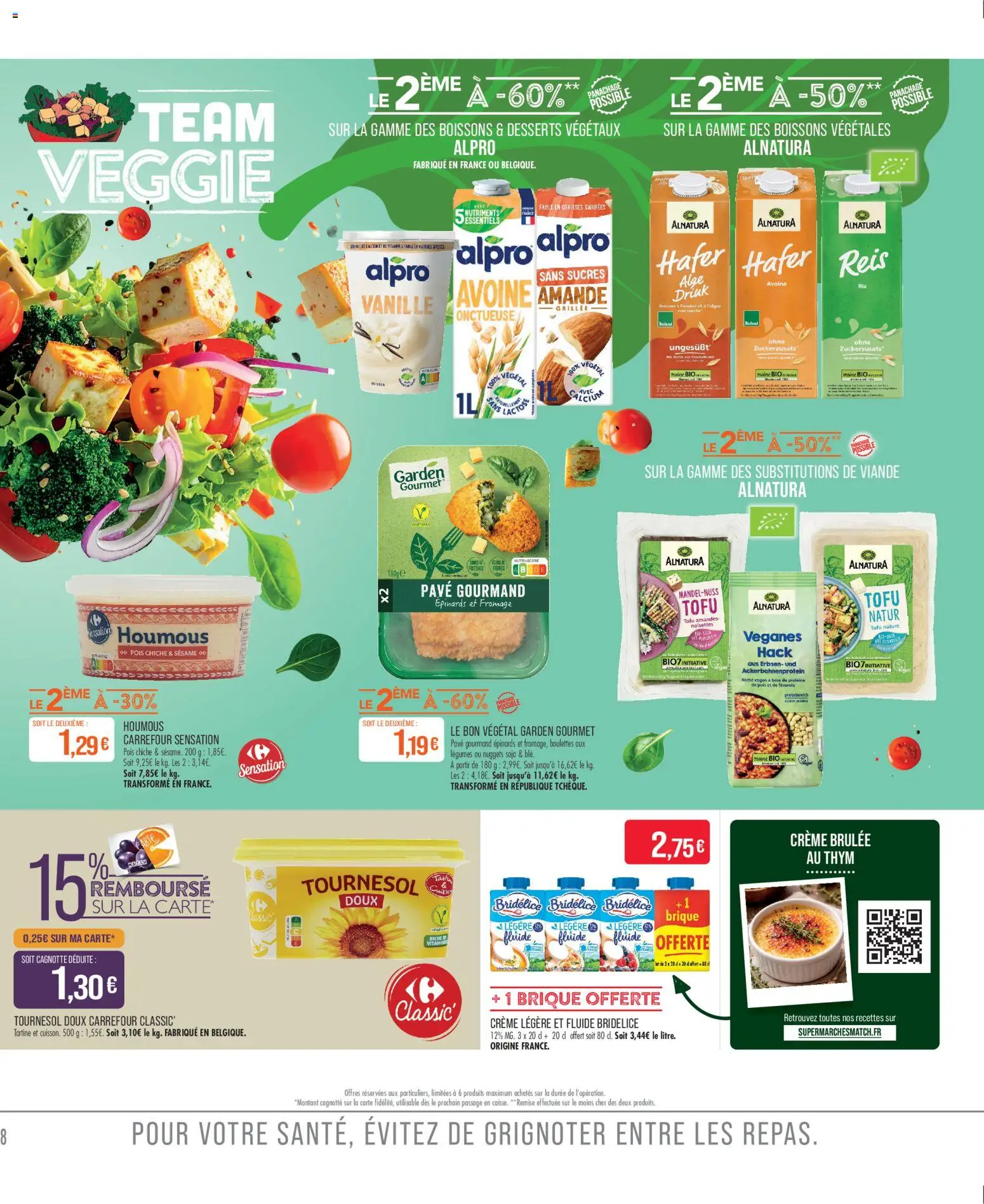 {H1} | Page: 10 | Produits: Amande, Pois chiche, Viande, Crème