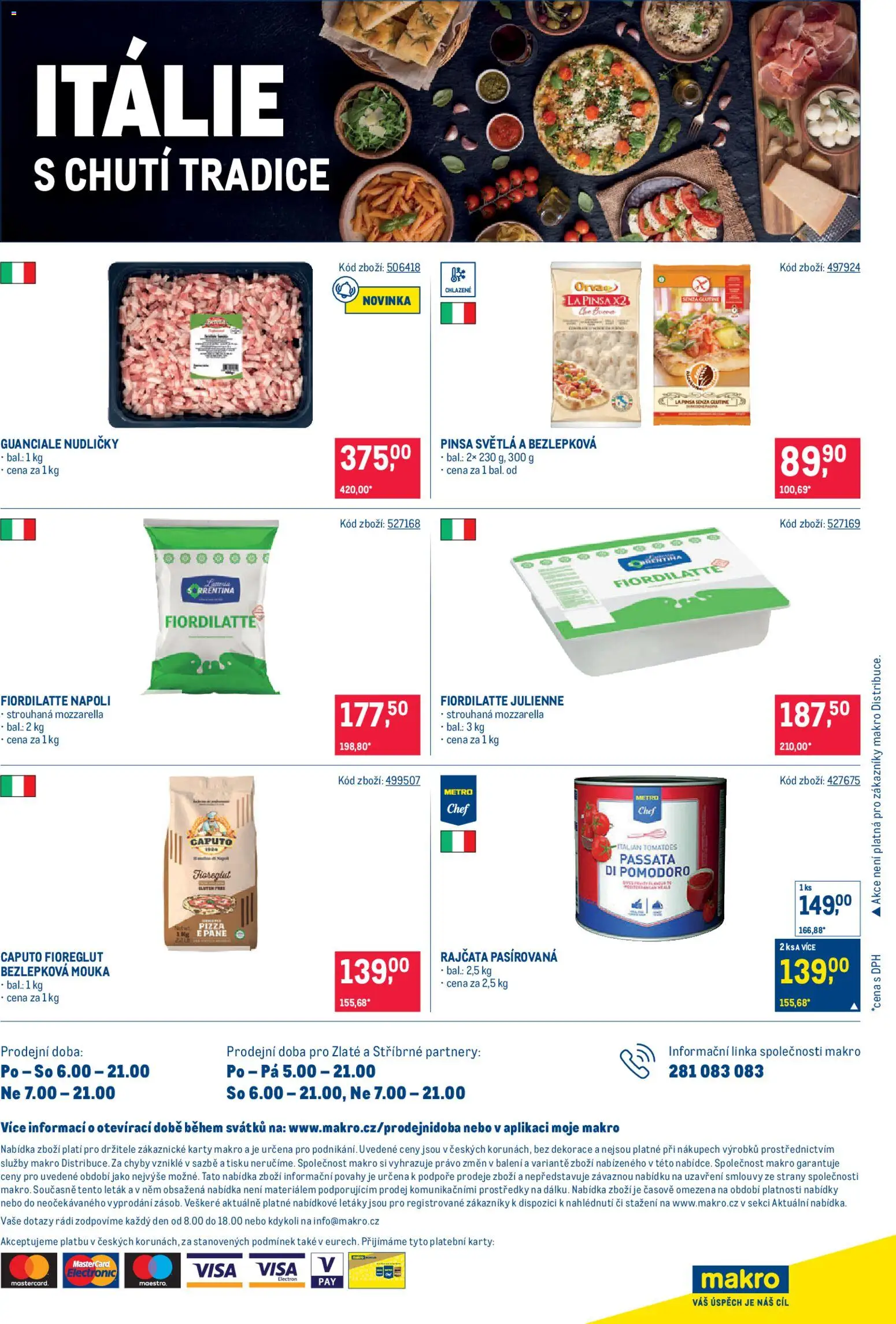 Makro leták - Gastronomie od 08.04.2026 | Strana: 24 | Produkty: Pizza, Bezlepková mouka, Pinsa, Dekorace