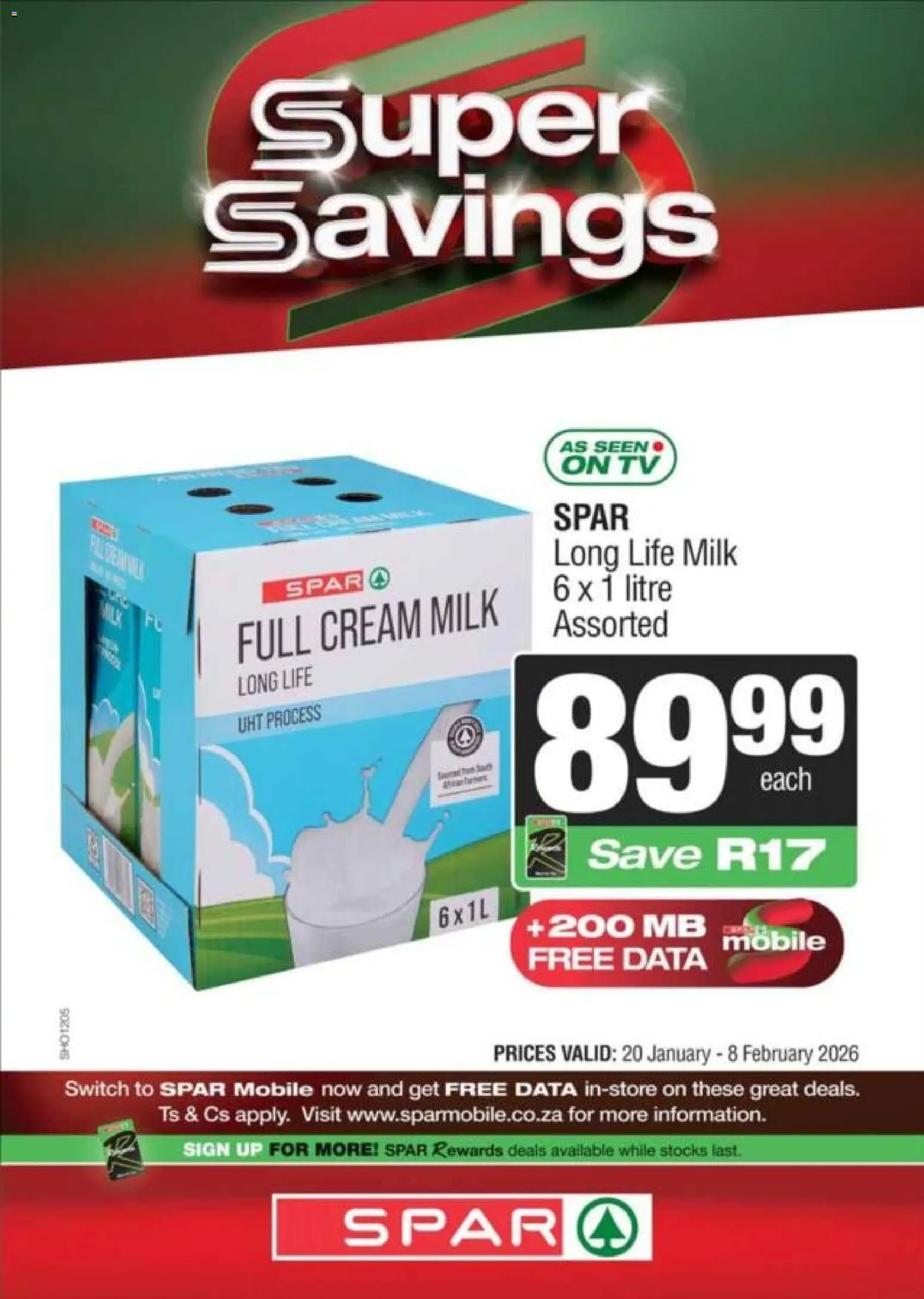 New Spar catalogue – valid from 20.01.2026 | Page: 4 | Products: Data, TV, Switch, Cream