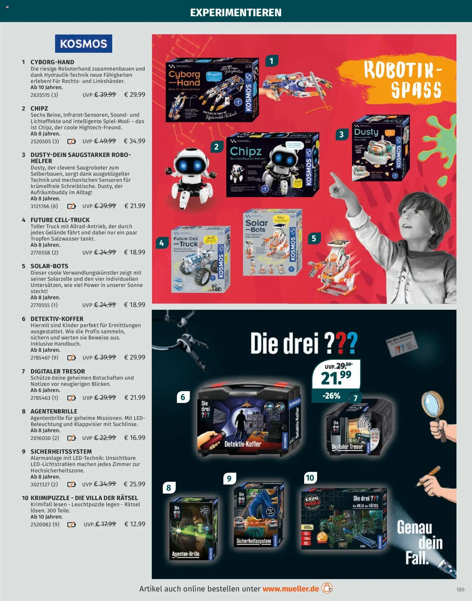 Müller Spielwarenkatalog – gültig ab 27.10.2025 | Seite: 189 | Produkte: Roboter
