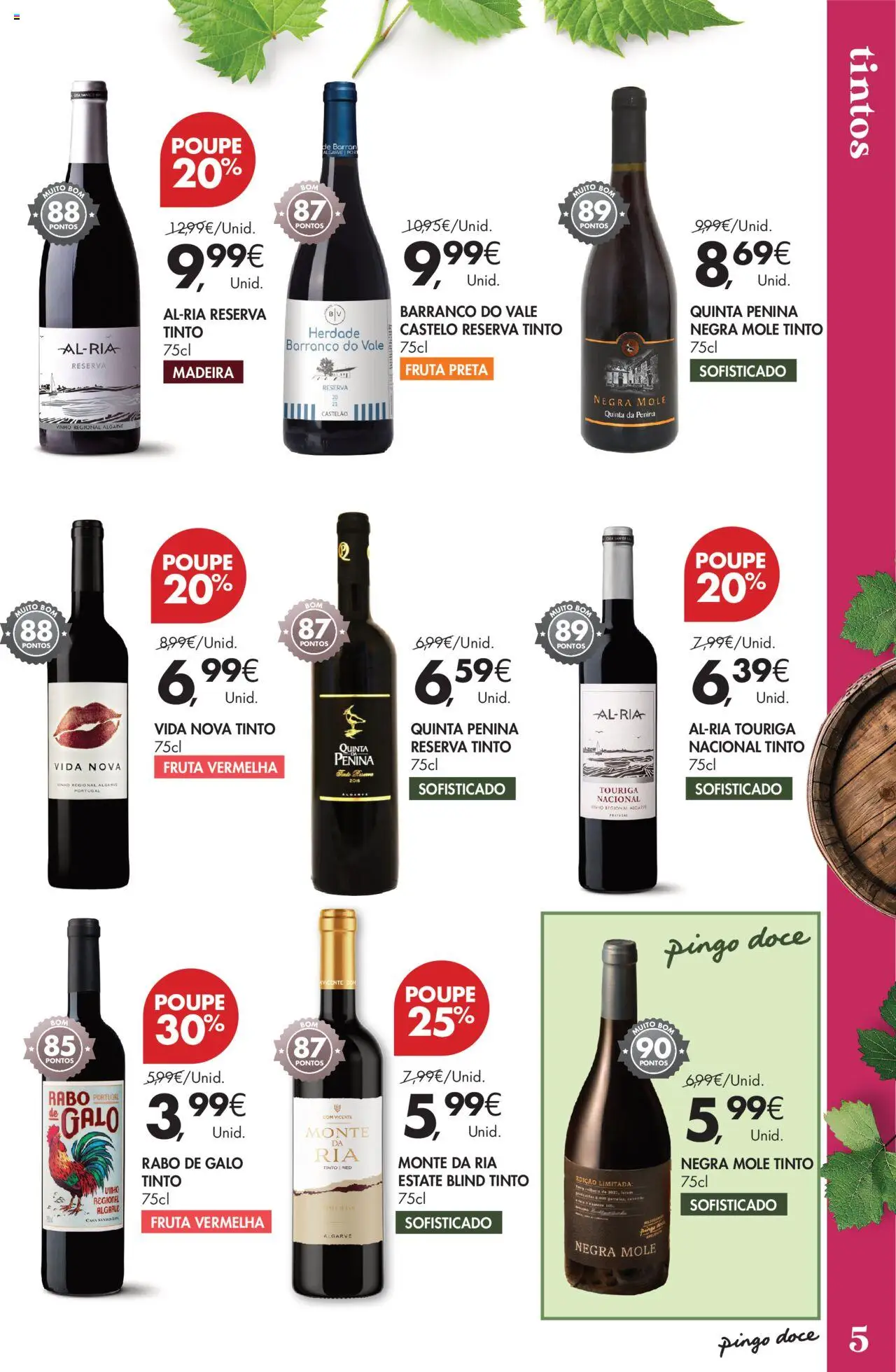 Pingo Doce Vinhos do Algarve │ válido de 07.08.2025 | Página: 5 | Produtos: Vinho
