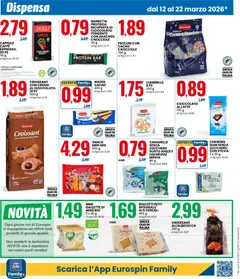 Anteprima del volantino Eurospin volantino valido a partire dal 12.03.2026 | Pagina: 4 | Prodotti: Cereali, Zucchero, Barretta, Arachidi