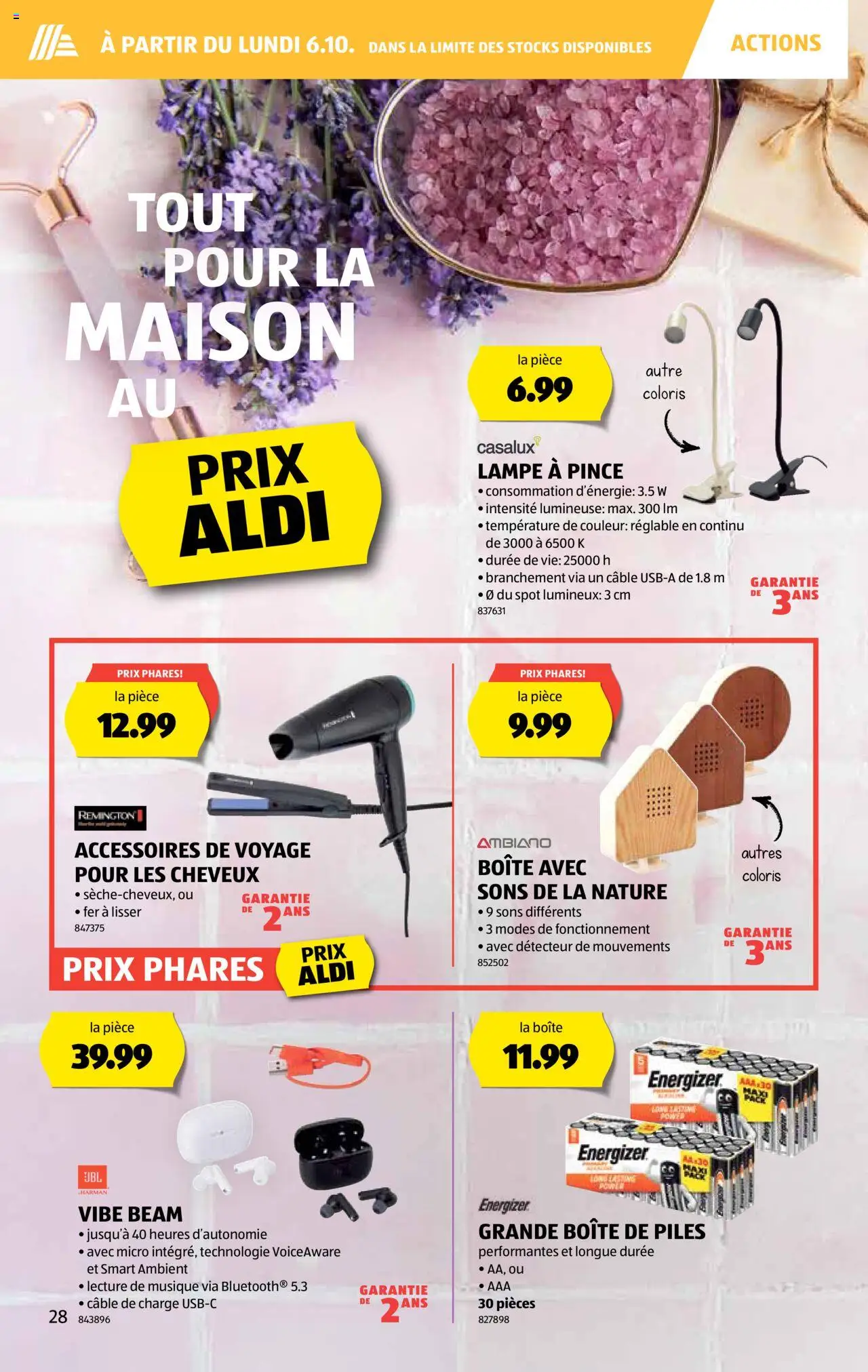 Aldi Aktionen FR – gültig ab 02.10.2025 | Seite: 29 | Produkte: Lampe