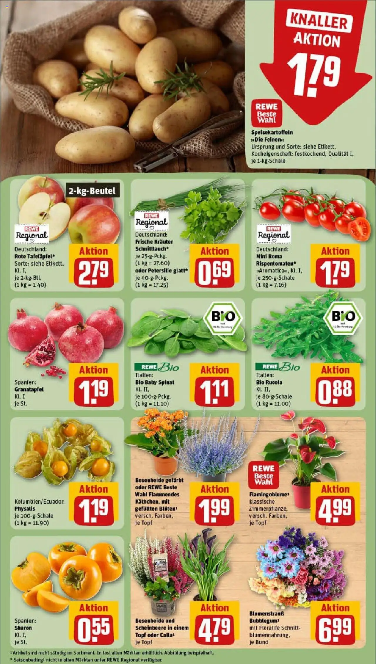 Rewe prospekt Rheinberg	 – gültig ab 21.09.2025 | Seite: 5 | Produkte: Granatapfel, Rucola, Petersilie