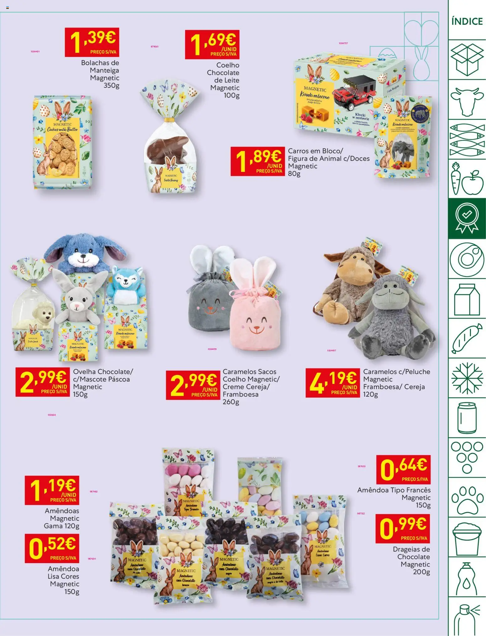 Recheio folheto │ válido de 17.03.2026 | Página: 21 | Produtos: Amêndoas, Cereja, Chocolate, Coelho