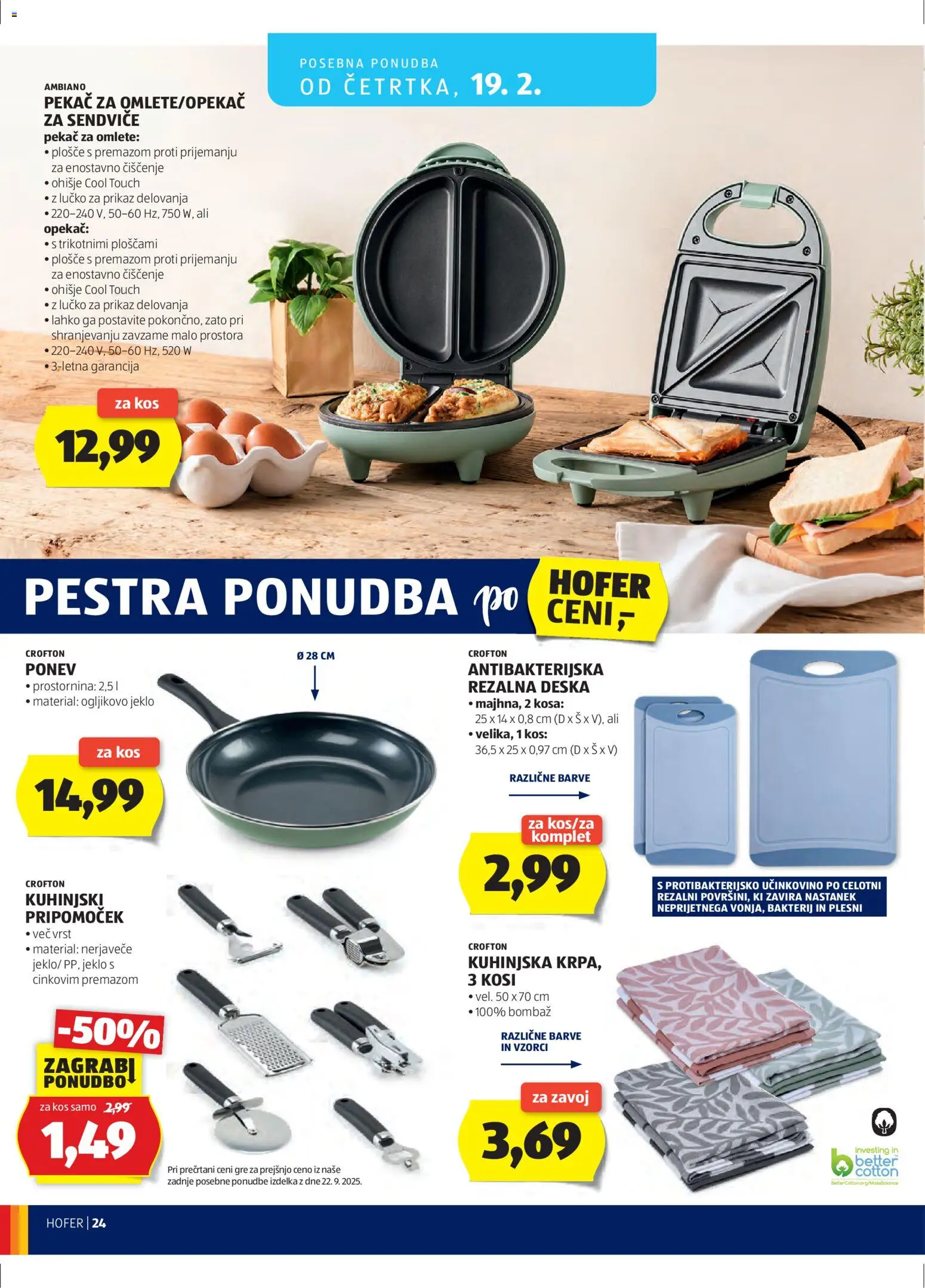 Novi Hofer katalog ponudbe – veljaven od 11.02.2026 | Stran: 24 | Izdelki: Kos