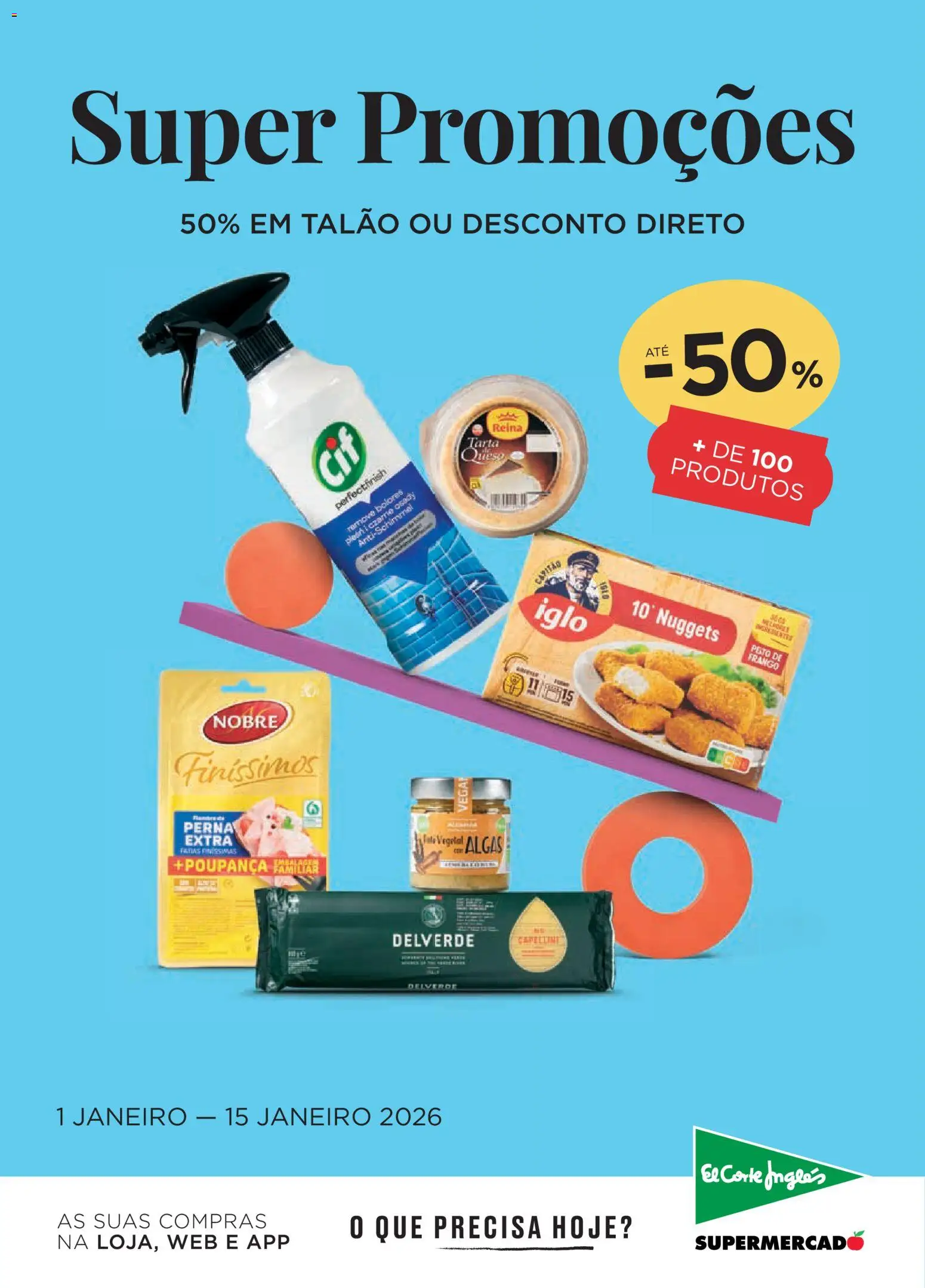 El Corte Ingles folheto │ válido de 01.01.2026 | Página: 1 | Produtos: Frango, Nuggets