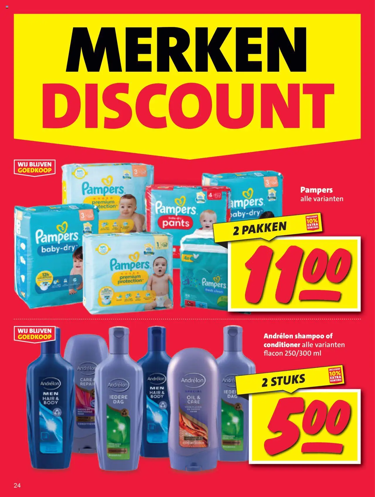  | Pagina: 24 | Producten: Pampers, Shampoo, Conditioner