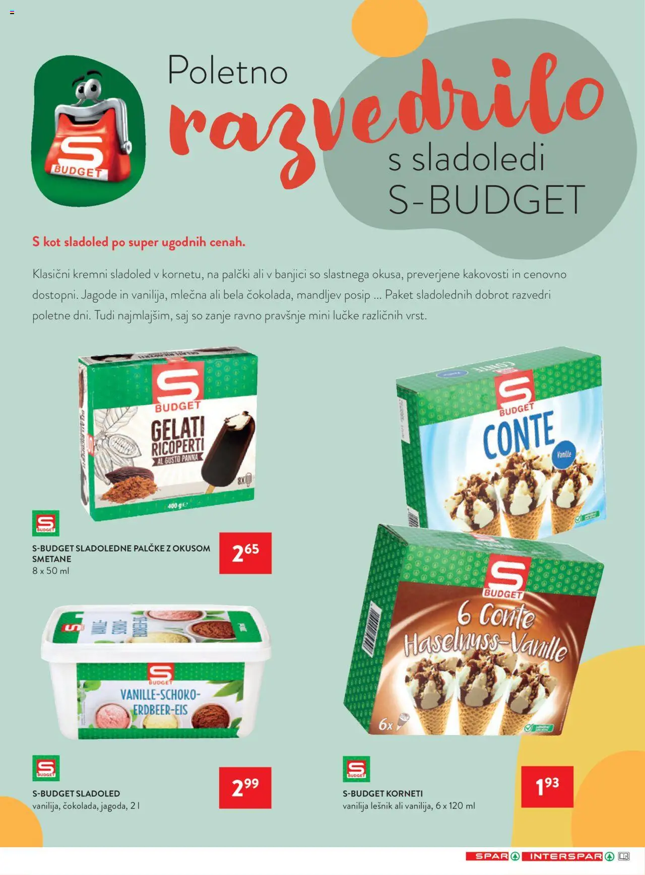 Spar katalog 33/25 │ velja od 13.08.2025 | Stran: 7 | Izdelki: Jagode, Sladoled