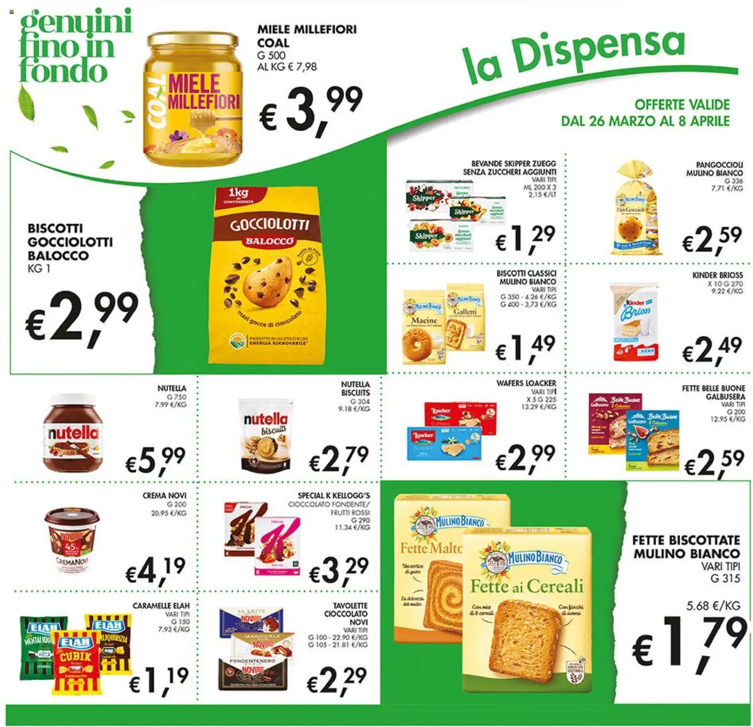 Volantino Coal del 26.03.2026 | Pagina: 16 | Prodotti: Cioccolato, Caramelle, Latte, Fette biscottate