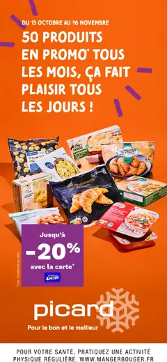 Picard - Prévisualisation de Picard catalogue 50 produits en promo tous les mois valide à partir de 13.10.2025