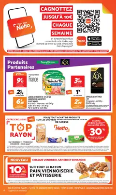 Netto - Prévisualisation de Netto catalogue valide à partir de 24.02.2026 | Page: 4 | Produits: Sel, Pain de mie, Café, Jambon