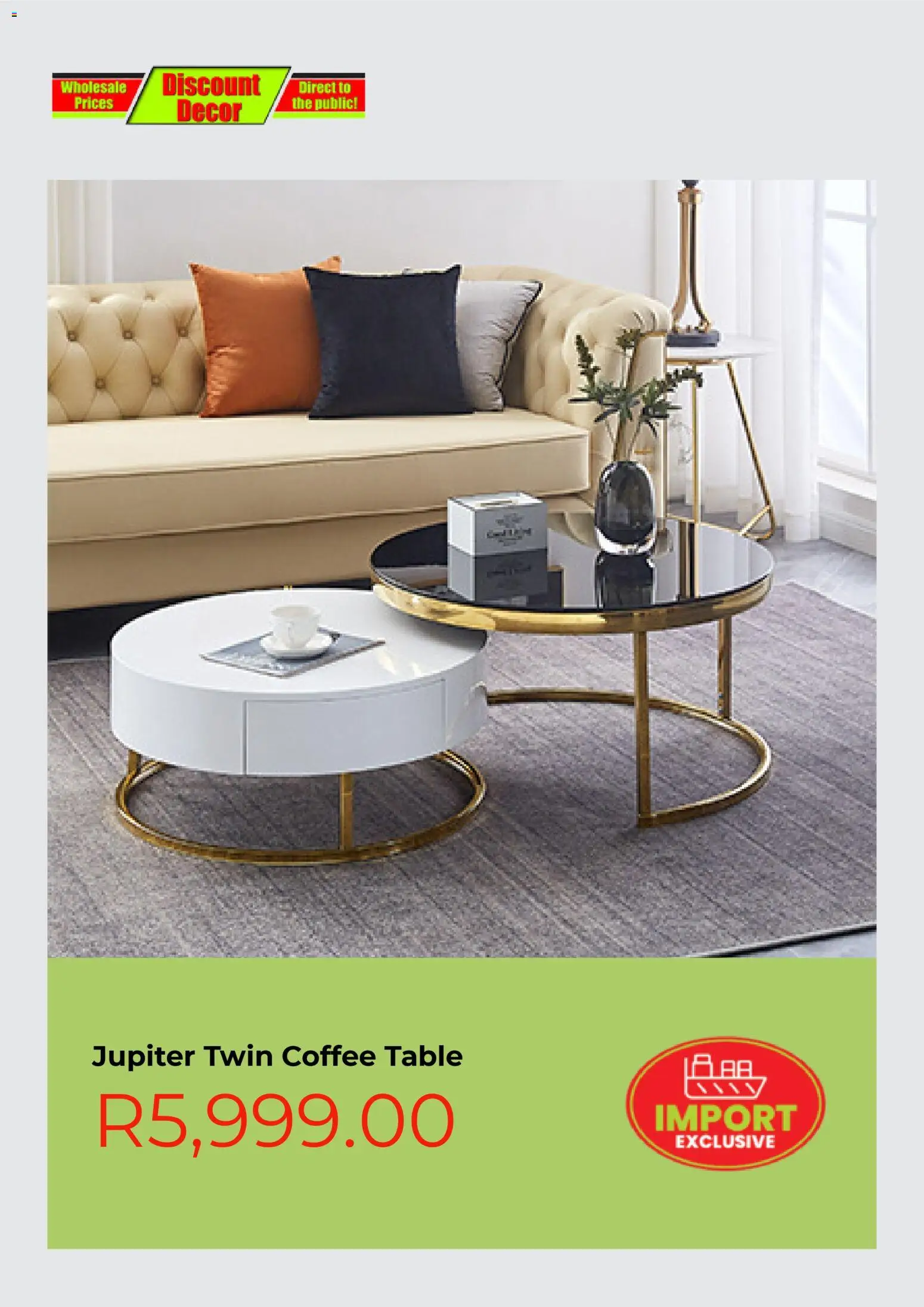 New Discount Decor catalogue – valid from 26.10.2025 | Page: 10 | Products: Coffee table, Table, Coffee