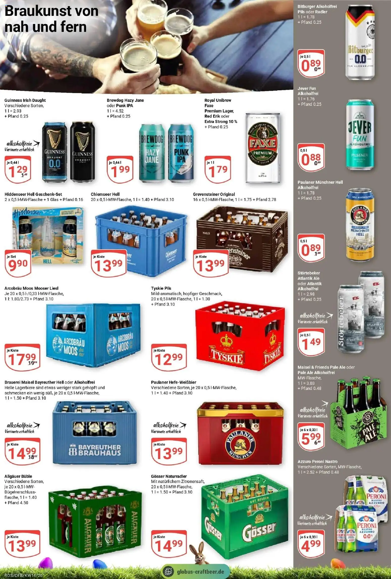 Globus prospekt Lambrechtshagen	 – gültig ab 29.03.2026 | Seite: 21 | Produkte: Bitburger, Tyskie, Pils, Radler