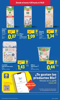 Lidl catálogo MAD │ válido desde el 04.08.2025 | Página: 15 | Productos: Leche, Copos, Bebida de avena, Bebida de soja
