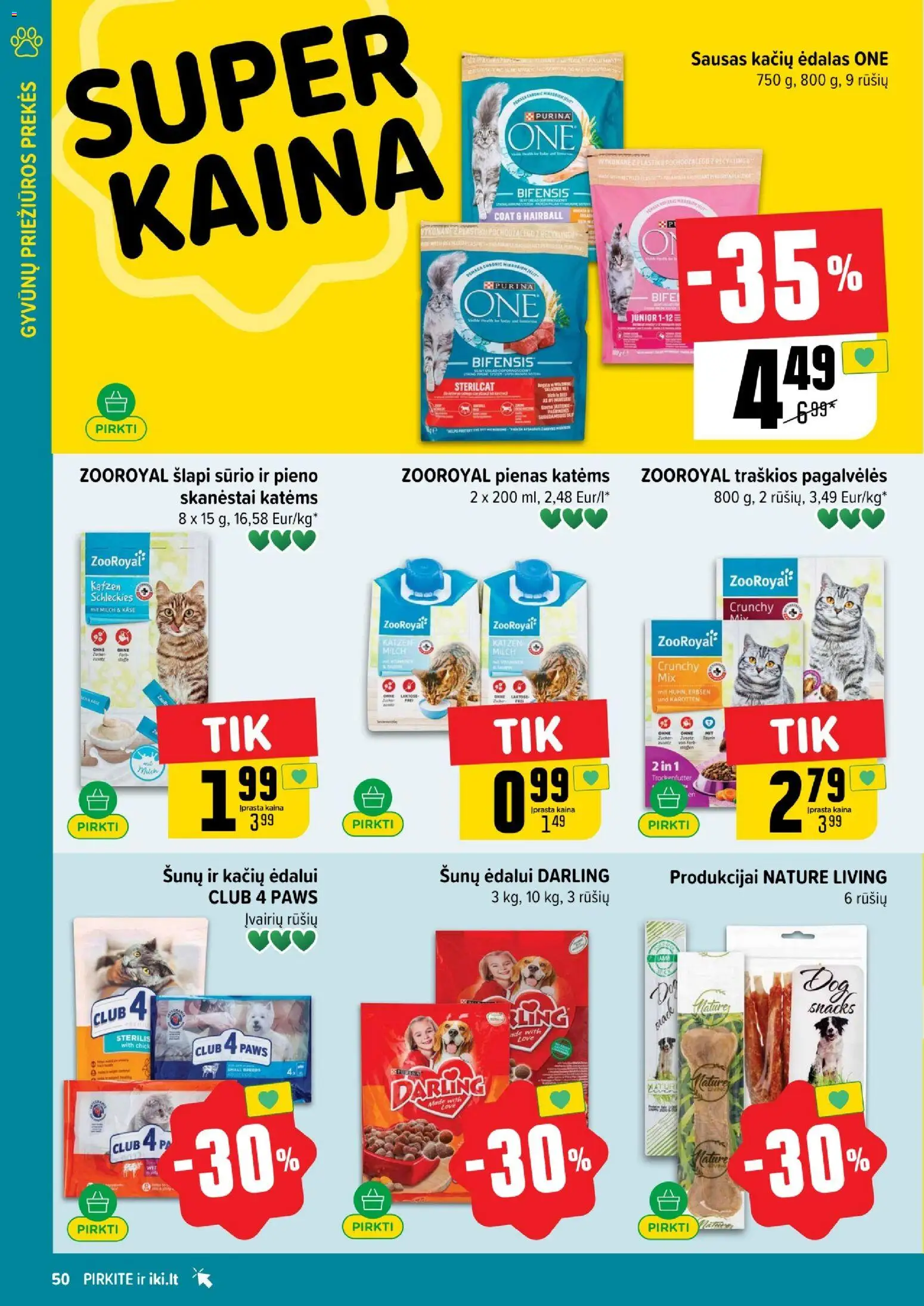 IKI akcijos nuo 01.05.2026 | Puslapis: 50 | Prekių: Pienas