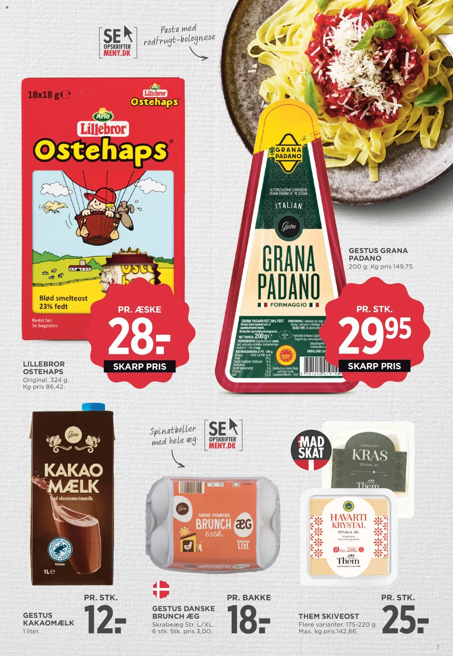Meny tilbudsavis – gyldig fra 13.02.2026 | Side: 8 | Produkter: Ost, Kakao, Ostehaps, Køleskab