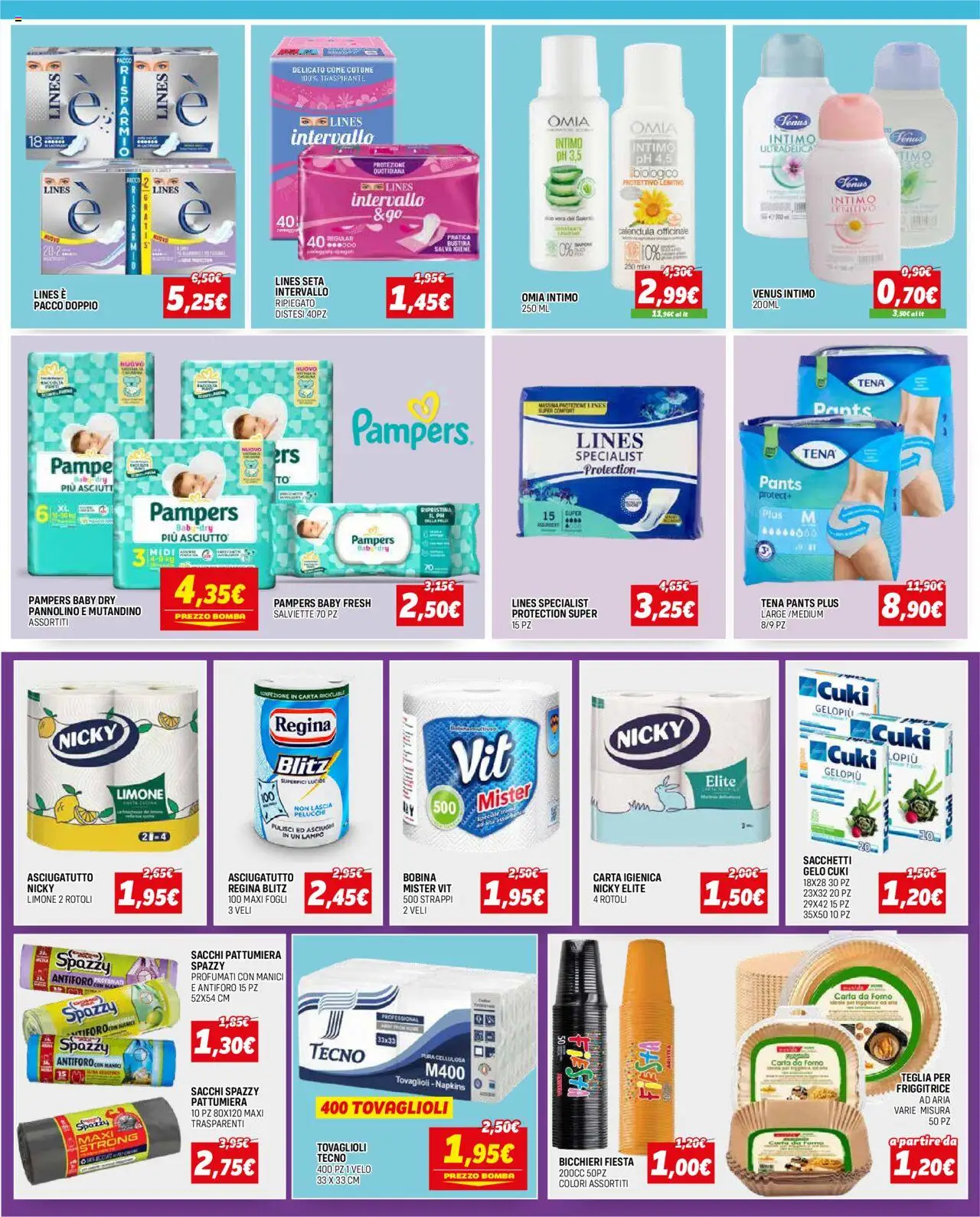 Volantino Orizzonte del 09.10.2025 | Pagina: 3 | Prodotti: Carta igienica, Limone, Pattumiera, Friggitrice