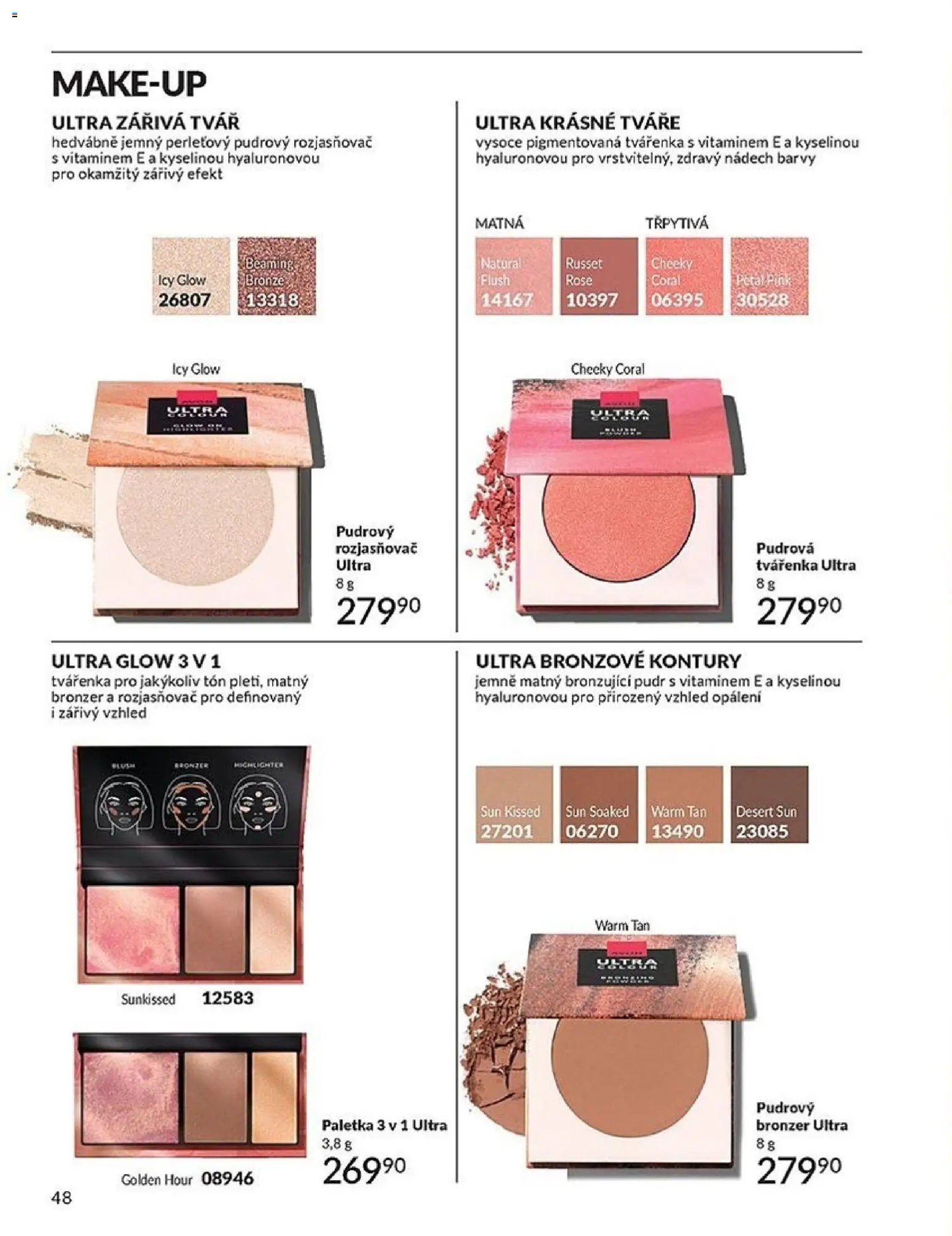 Avon katalog 1/2026 od 01.01.2026 | Strana: 48 | Produkty: Makeup, Barvy, Pudr, Bronzer