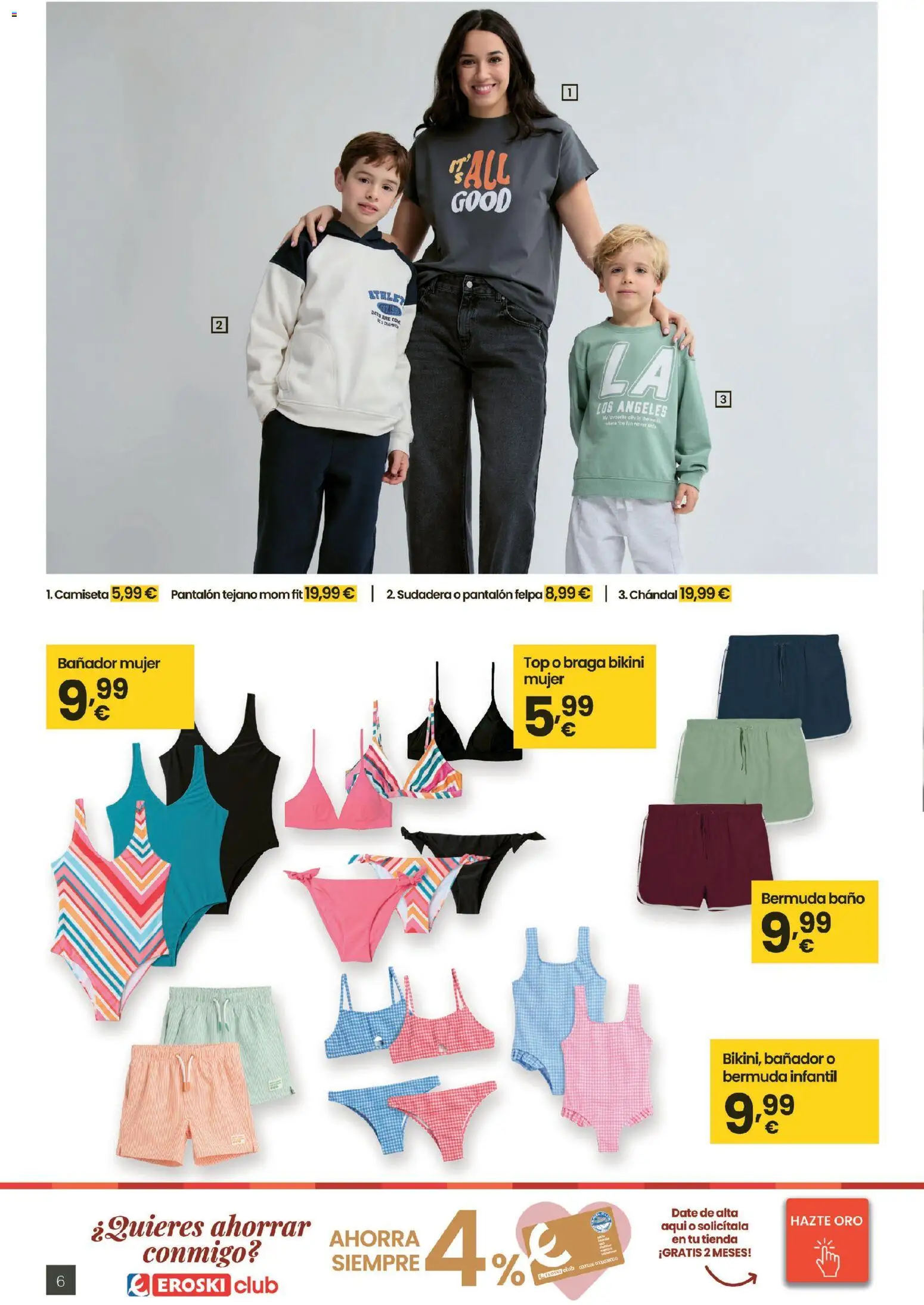 Eroski - Qué planazo │ válido desde el 26.03.2026 | Página: 6 | Productos: Sudadera, Braga, Baño