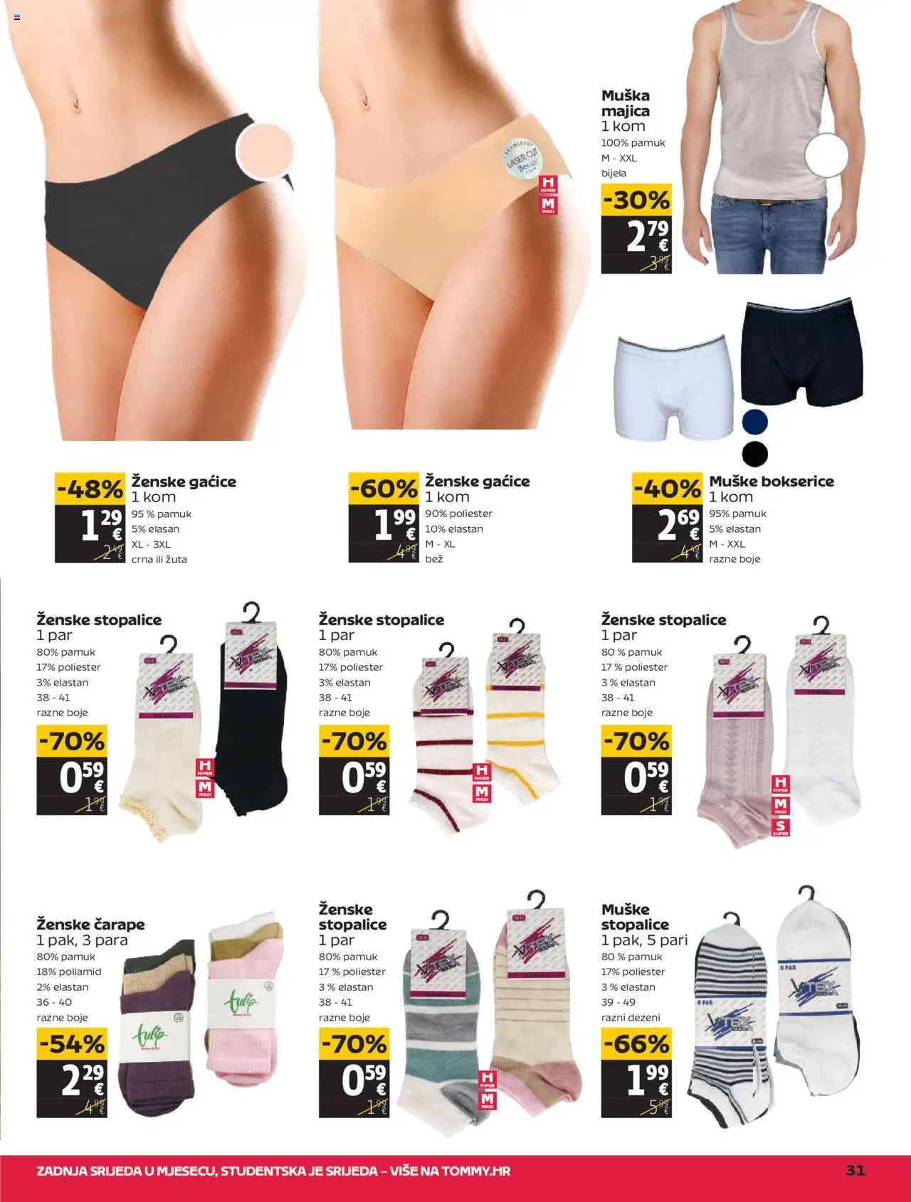 Tommy katalog | vrijedi od 18.09.2025 | Stranica: 31 | Proizvodi: Majica, Gaćice, Čarape, Bokserice