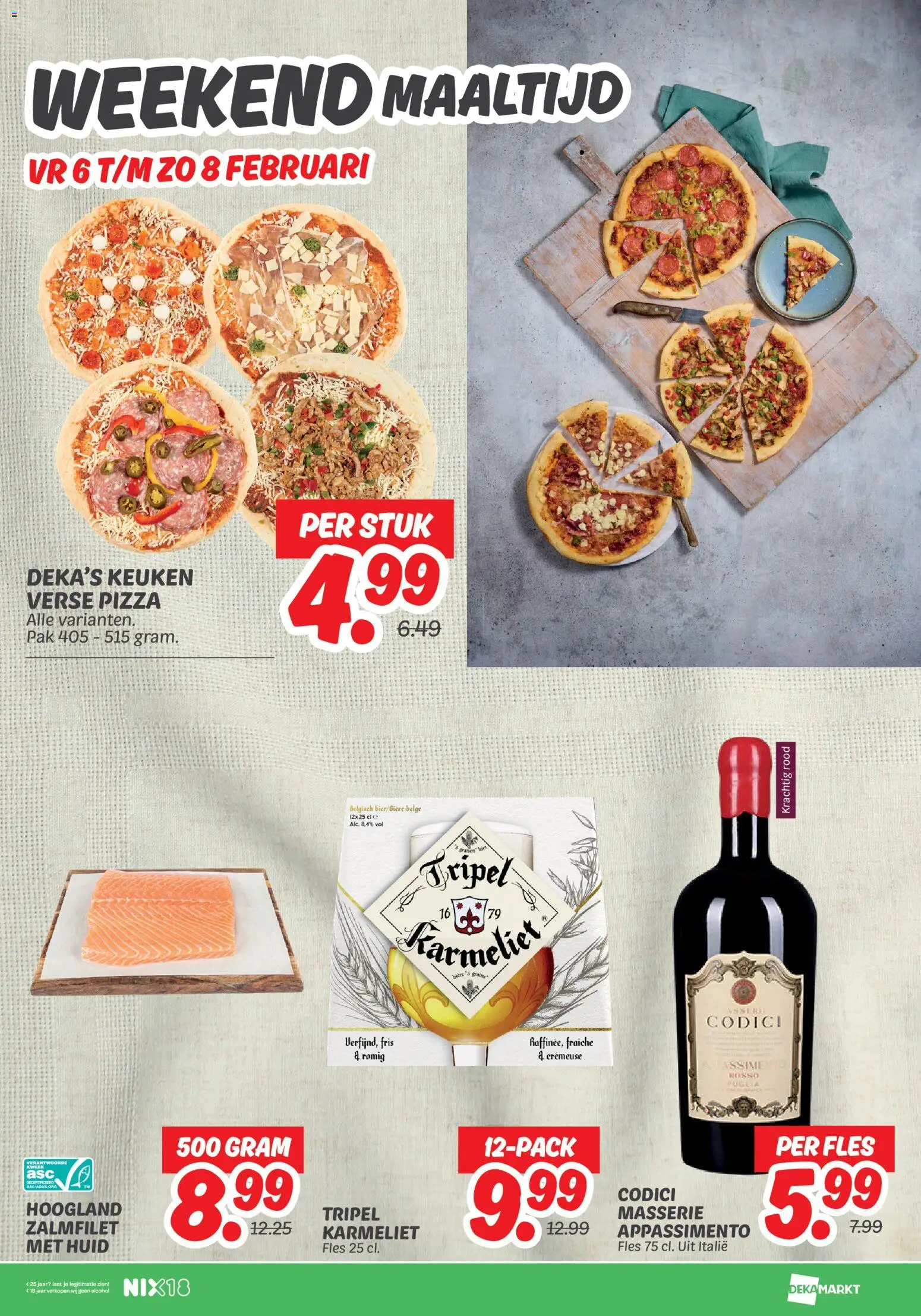 {H1} | Pagina: 29 | Producten: Pizza, Fles, Alcohol